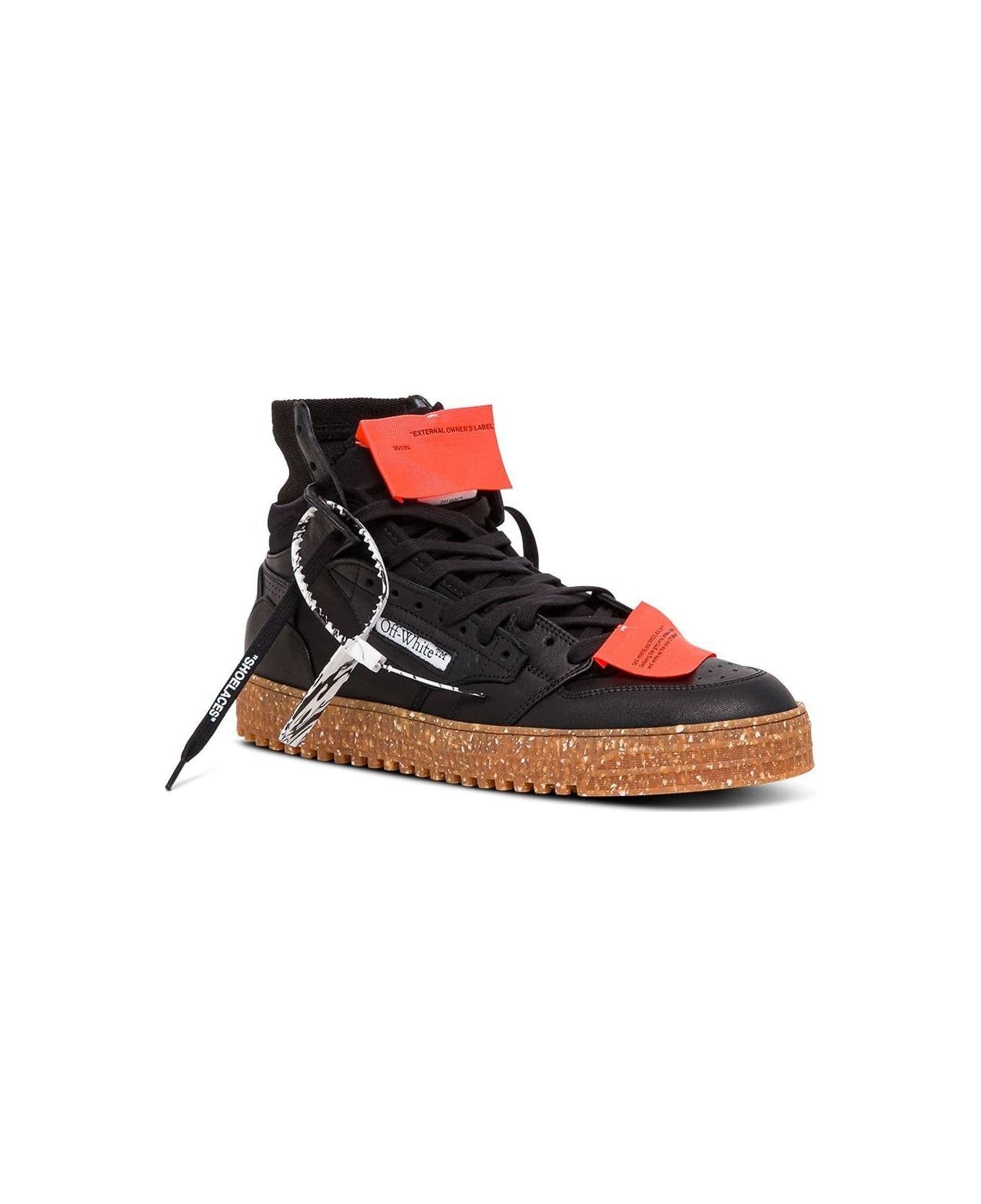 Off-White Logo High-top Sneakers - Nero