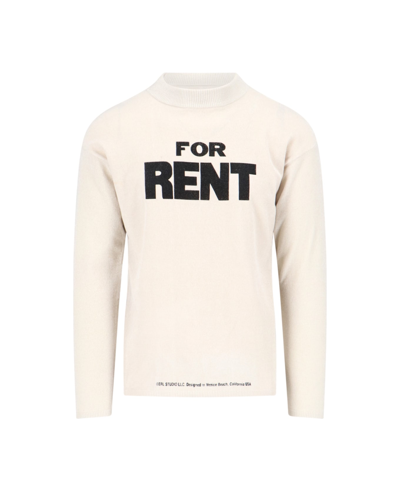 ERL 'for Rent' Crew Neck Sweatshirt - White
