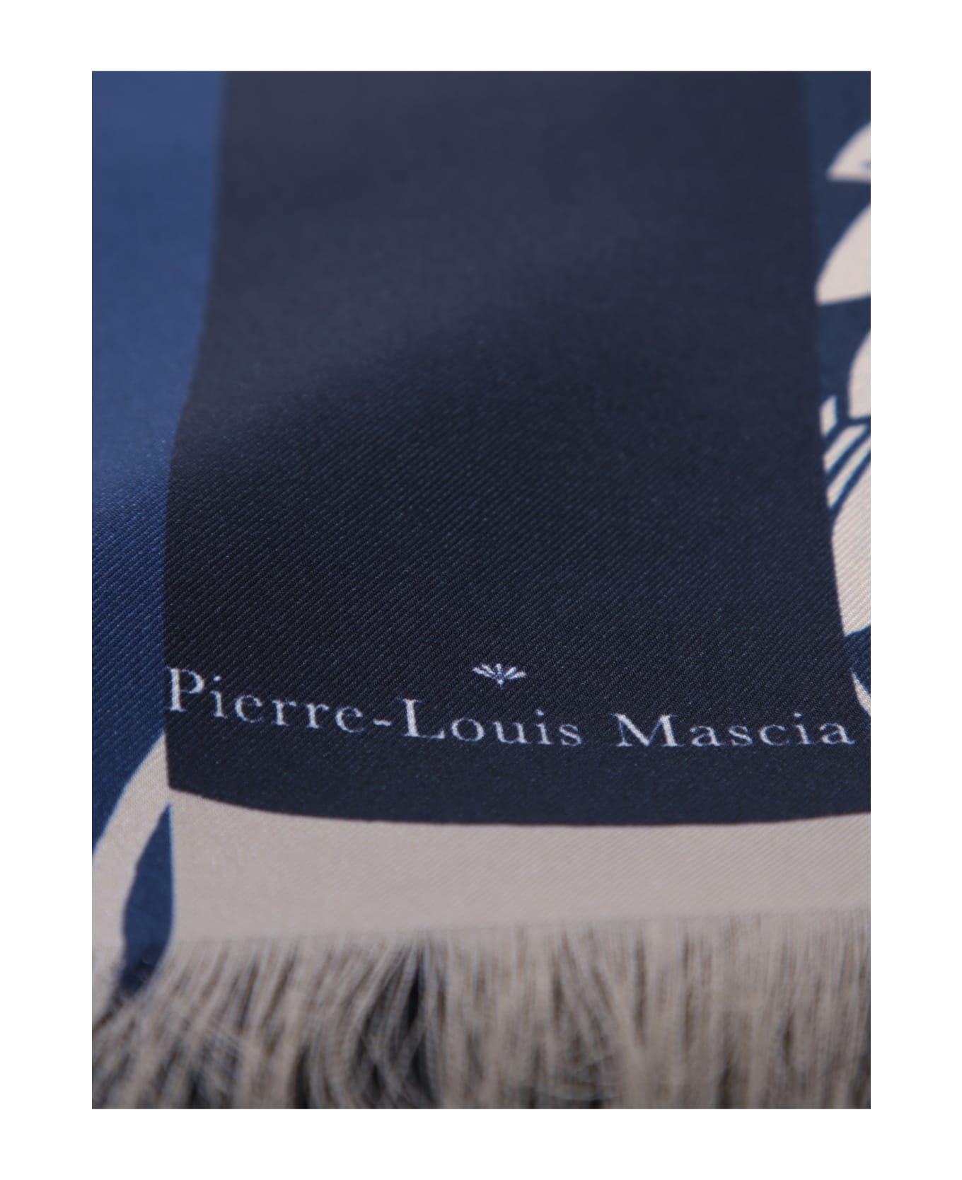 Pierre-Louis Mascia Aloe Blue/white Scarf - Blue