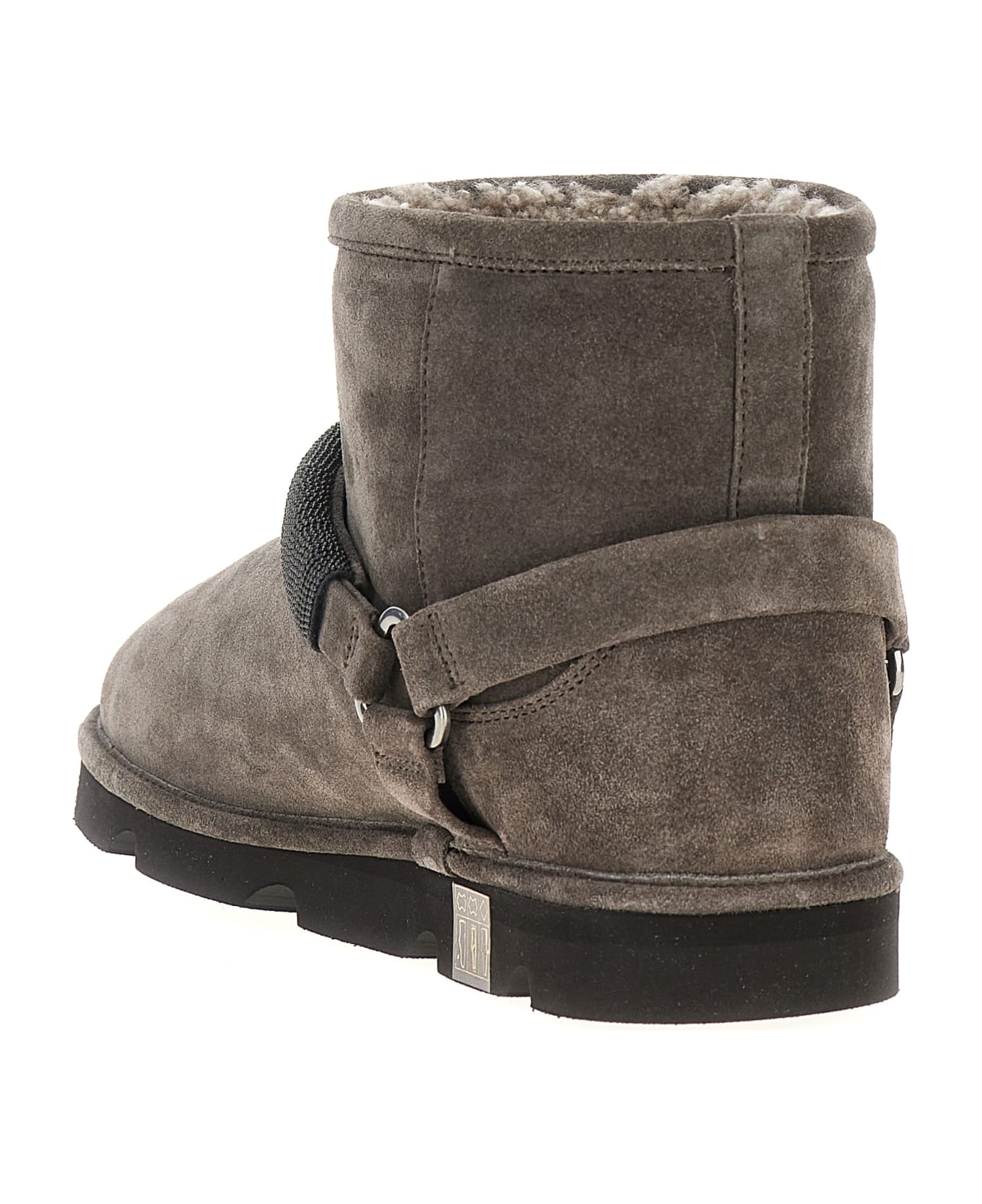 Brunello Cucinelli 'monile' Ankle Boots - Grey