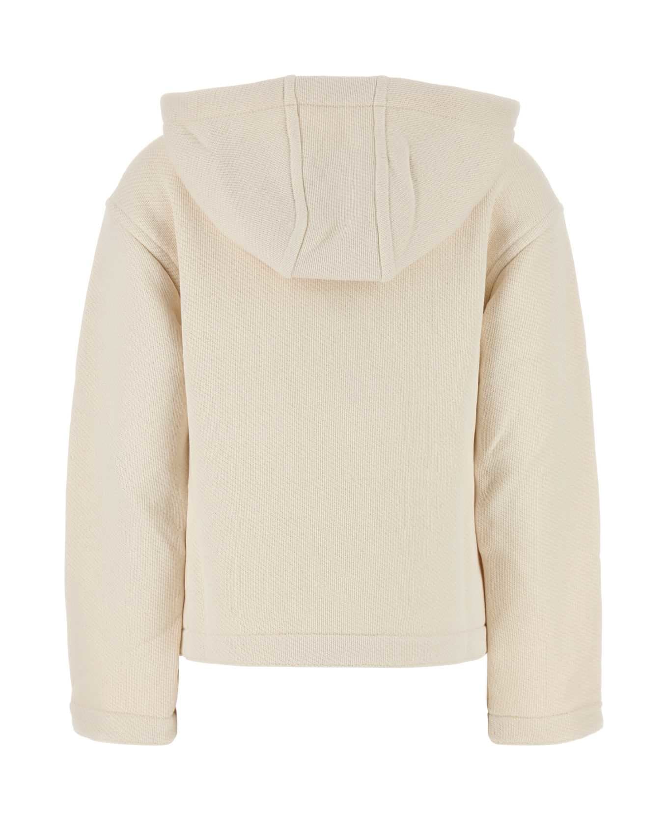 Max Mara Ivory Cotton Blend Gary Sweatshirt - White