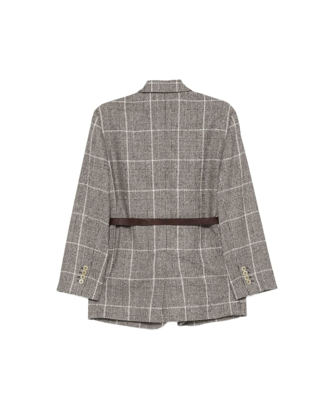 Brunello Cucinelli Wool Single-breasted Jacket - Brown