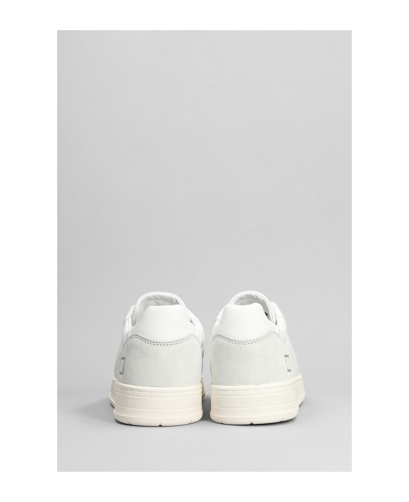 D.A.T.E. Court Sneakers In White Suede And Leather - white スニーカー