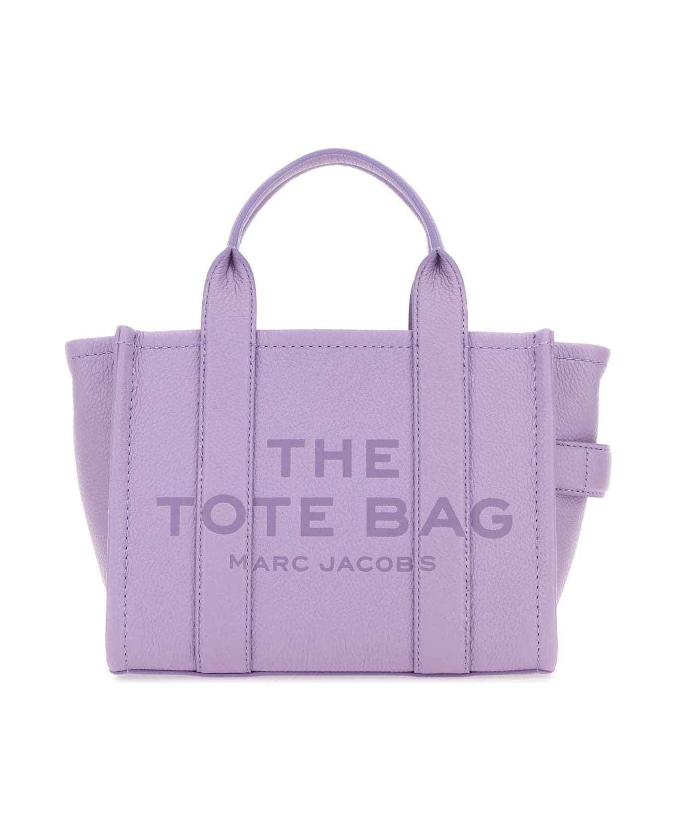 Marc Jacobs Lilac Leather Mini The Tote Bag Handbag - WISTERIA