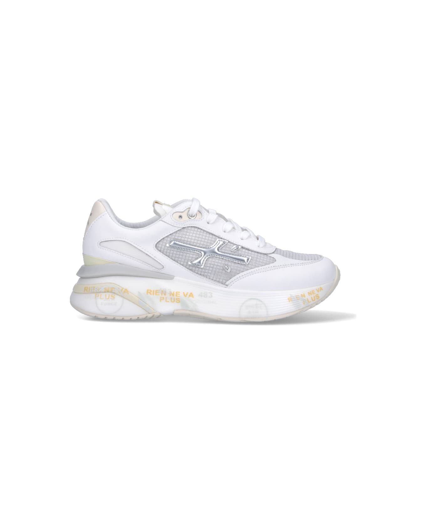 Premiata White Silver Moerund Sneakers - Bianco スニーカー