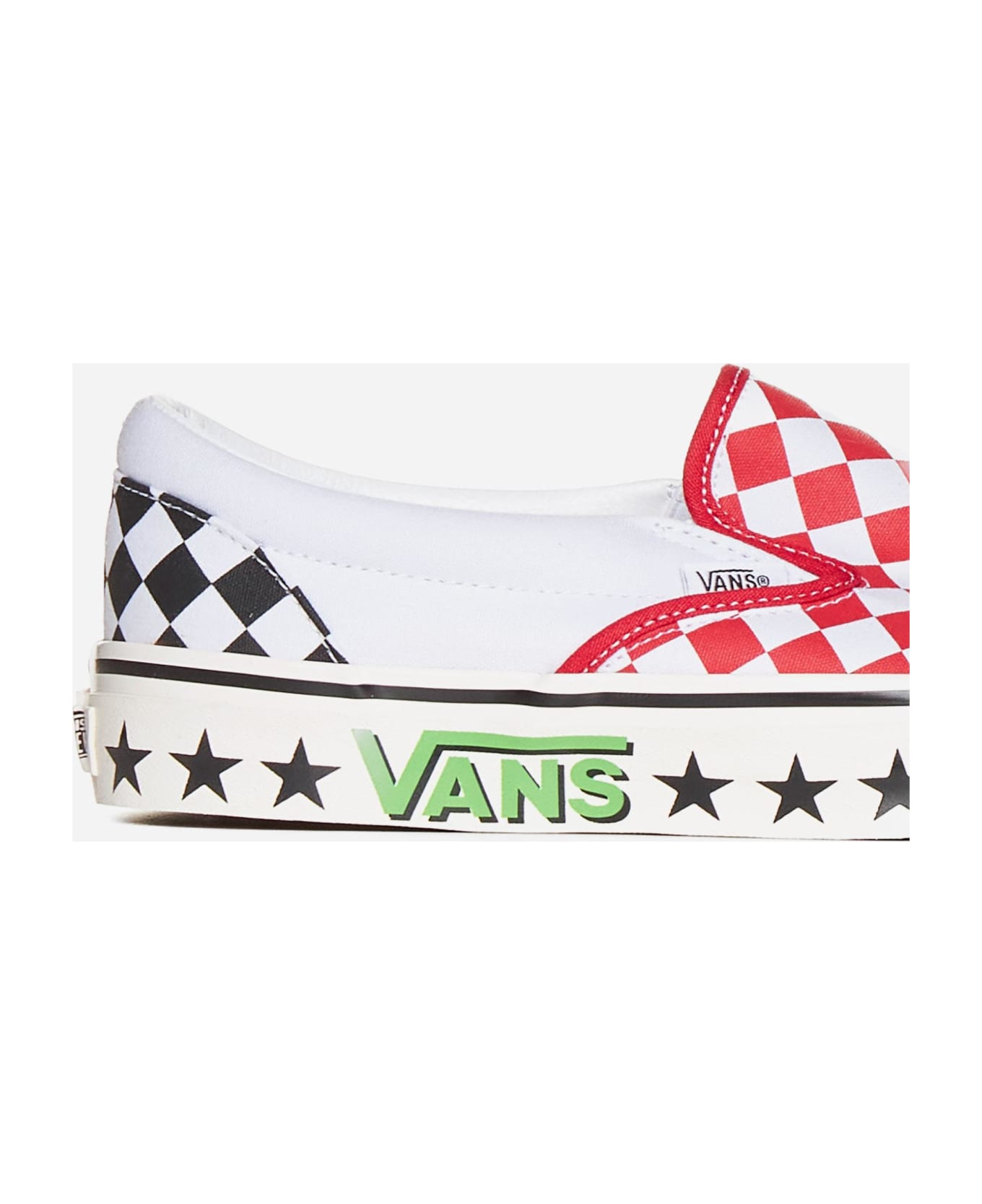 Vans Classic Slip-on 98 Dx Canvas Sneakers - Red/white スニーカー