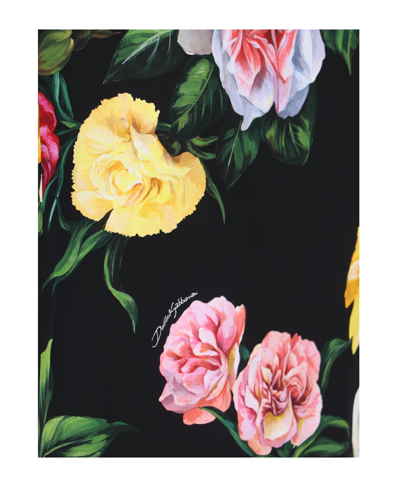 Dolce 
Gabbana Floral Sheath Skirt - Black