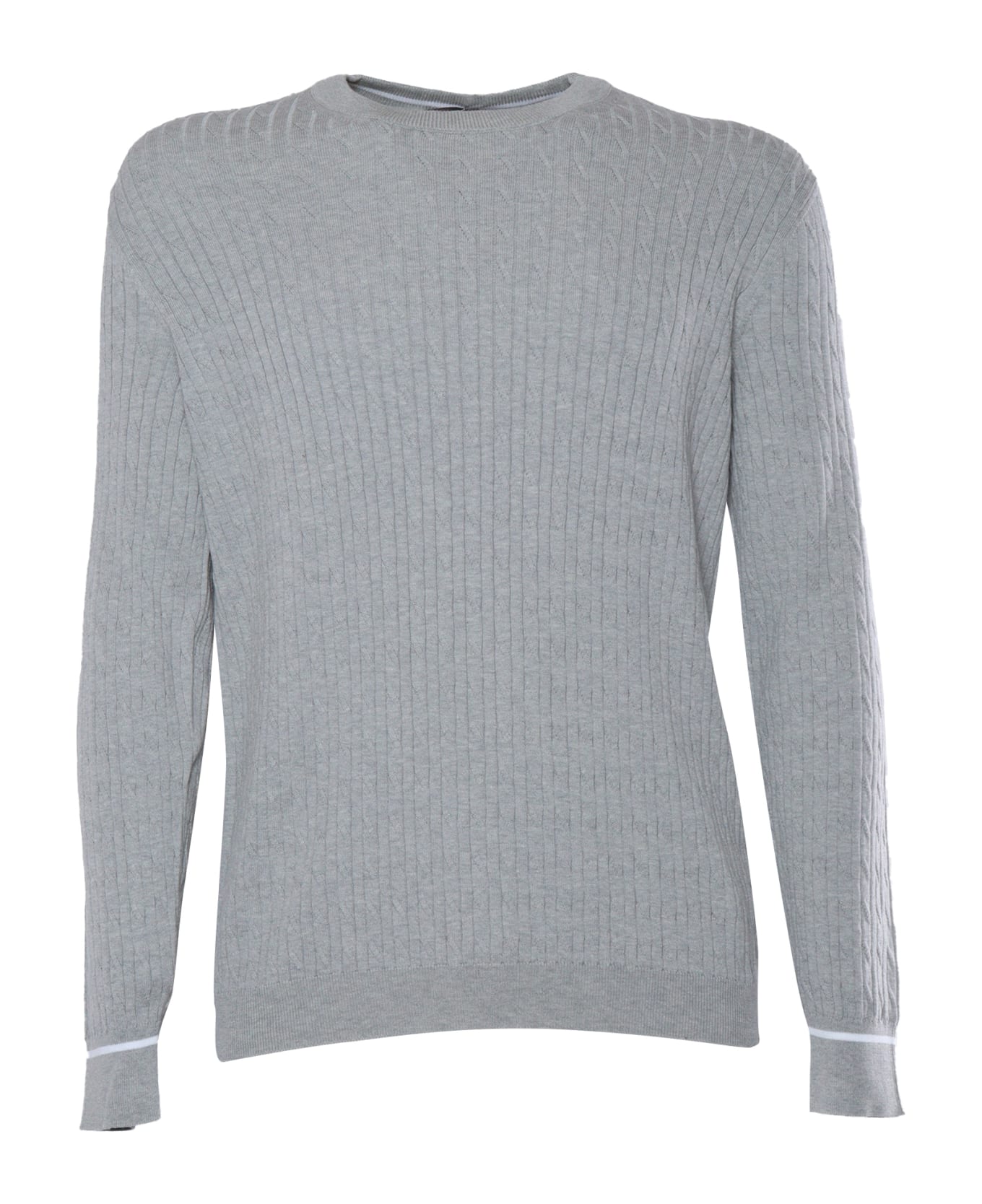 Peserico Gray Tricot Sweater - GREY