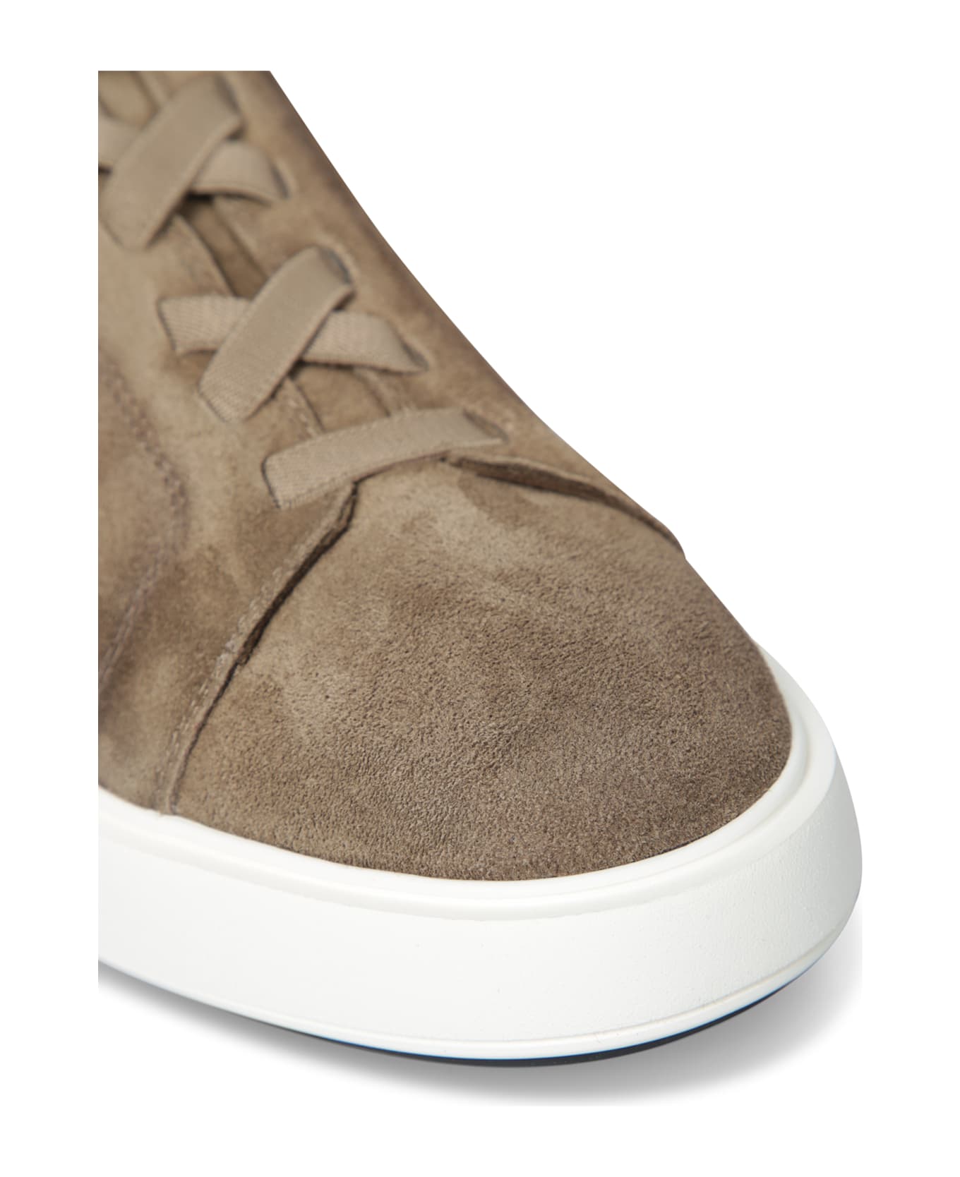 Officine Creative Suede Brown Sneakers - Brown