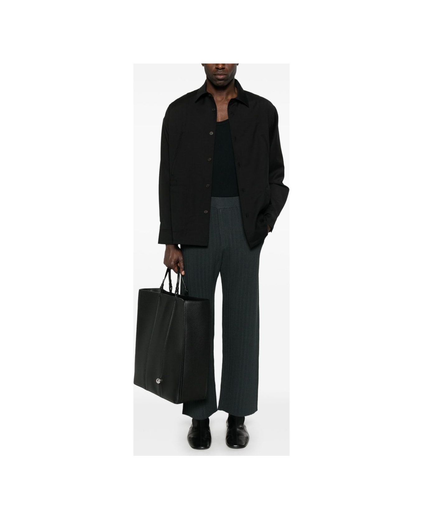 Emporio Armani Ribbed Trousers - Grey