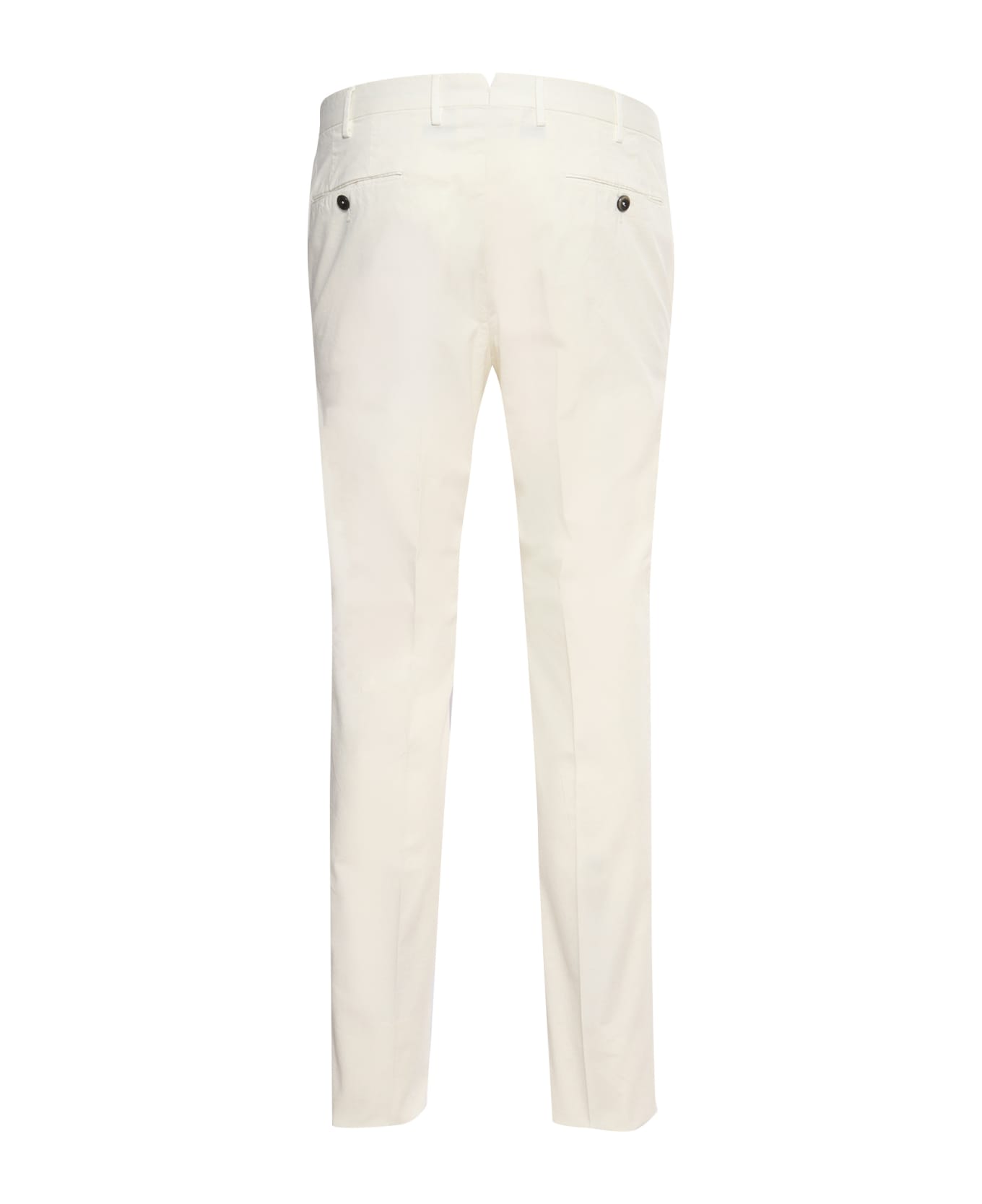 PT Torino Superslim Cream-colored Trousers - WHITE ボトムス