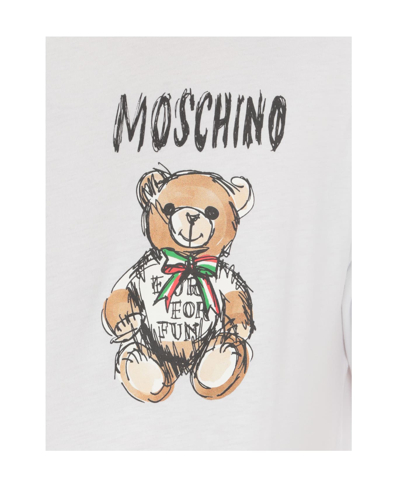 Moschino T-shirt With Logo - White シャツ