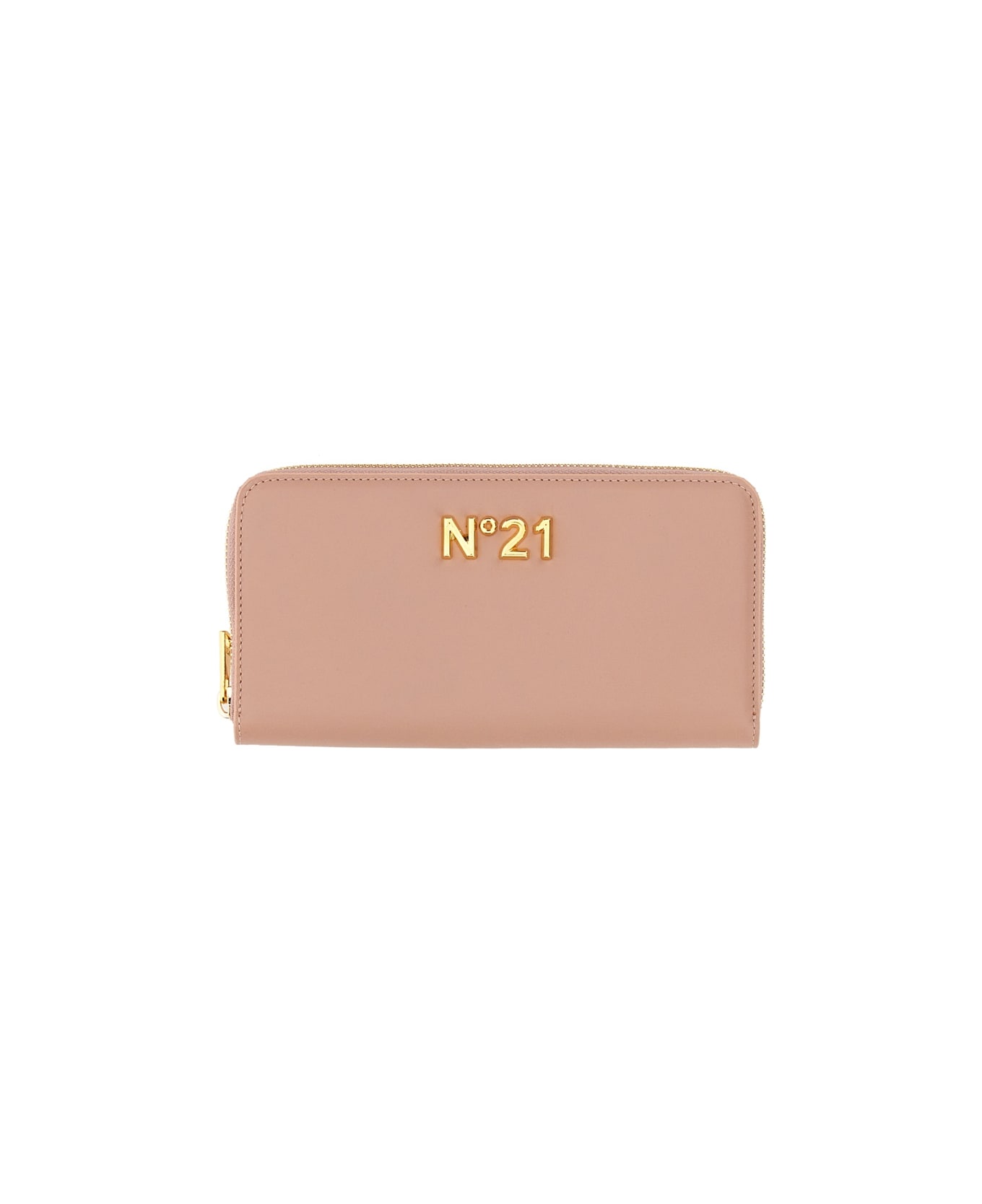 N.21 Leather Wallet - POWDER