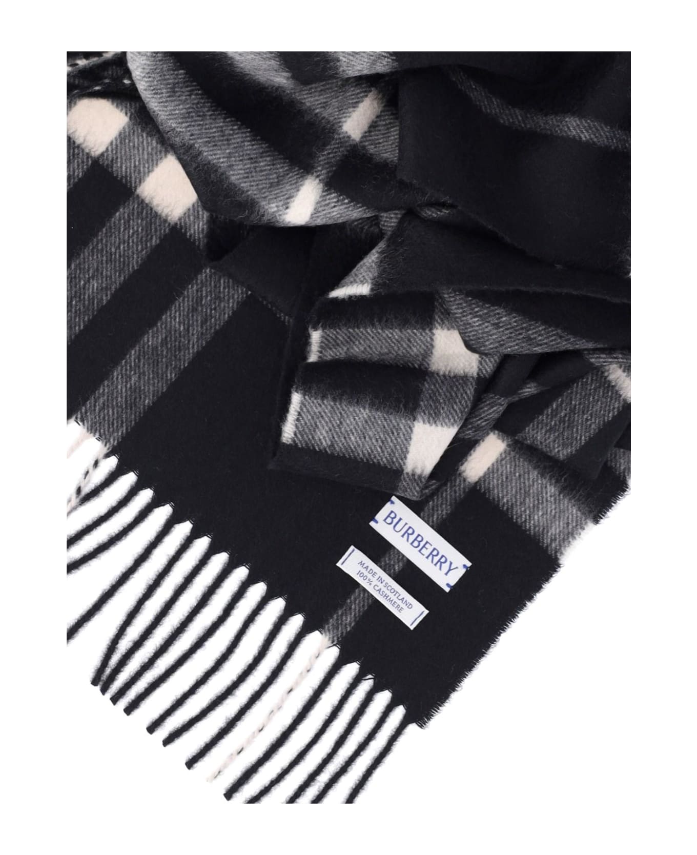 Burberry 
check
 Scarf - Black Calico