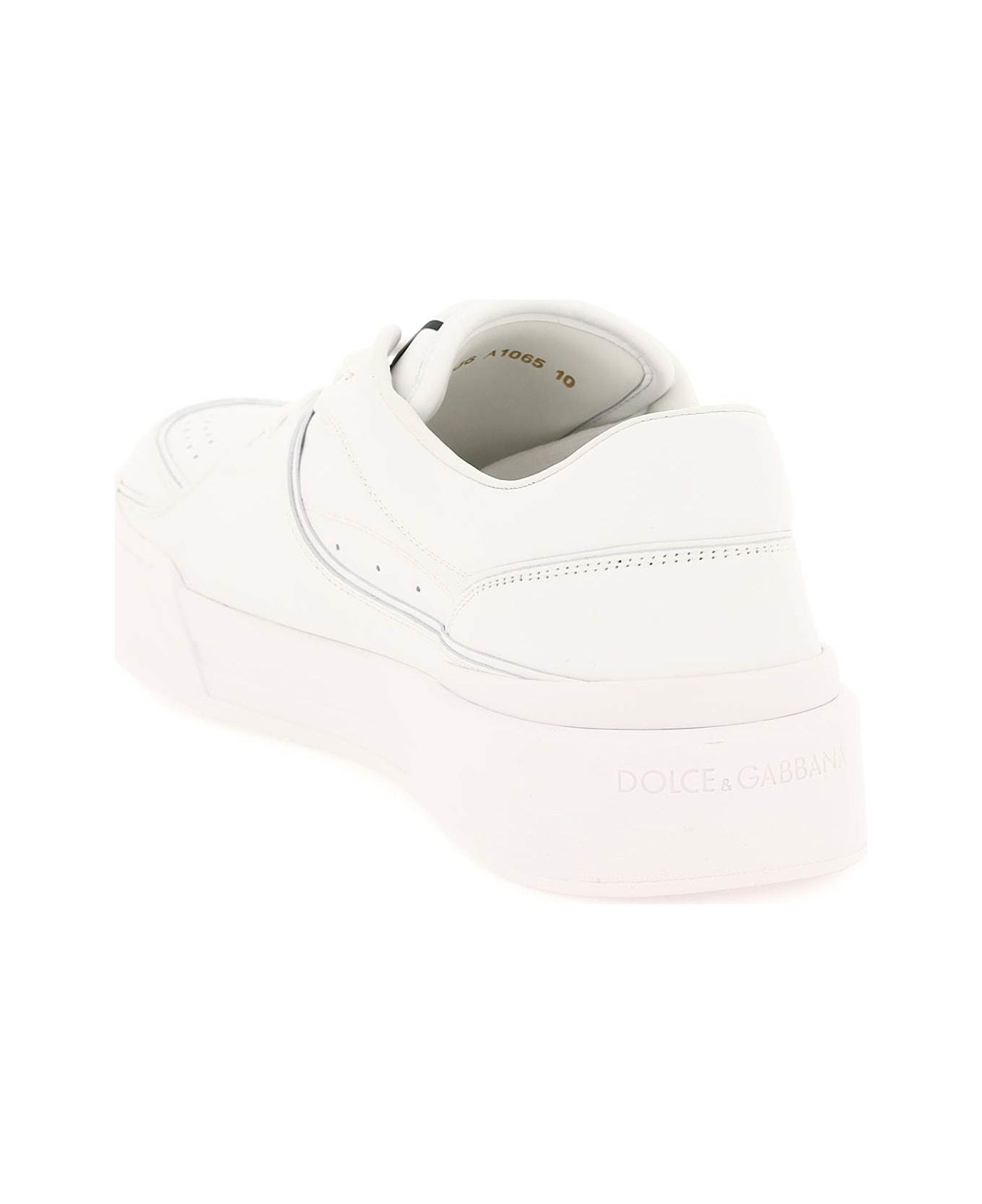 Dolce & Gabbana New Roma Leather Sneakers - Bianco スニーカー