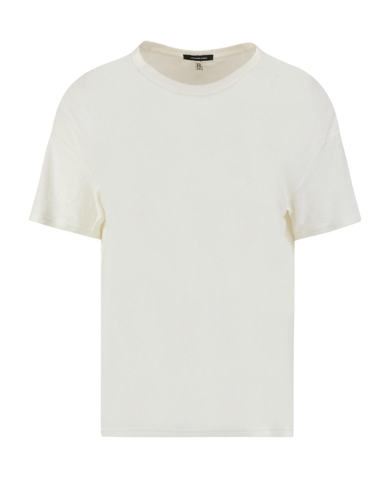 R13 Cotton T-shirt T-Shirt - WHITE Tシャツ
