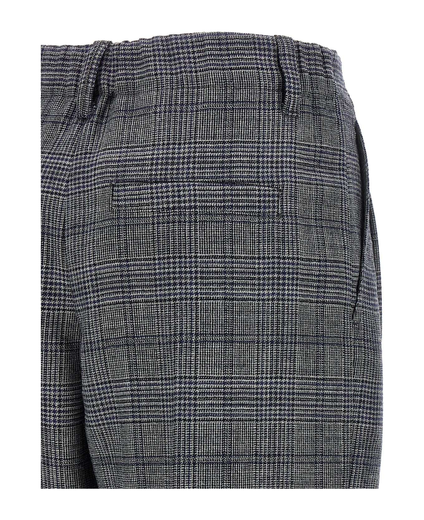 【関税込み】BRUNELLO CUCINELLI PIED DE POULE WOOL PANTS Brunello Cucinelli Pied De Poule Wool Pants Gray | ModeSens