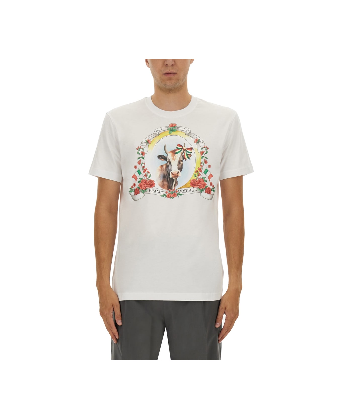 Moschino T-shirt With Logo - WHITE