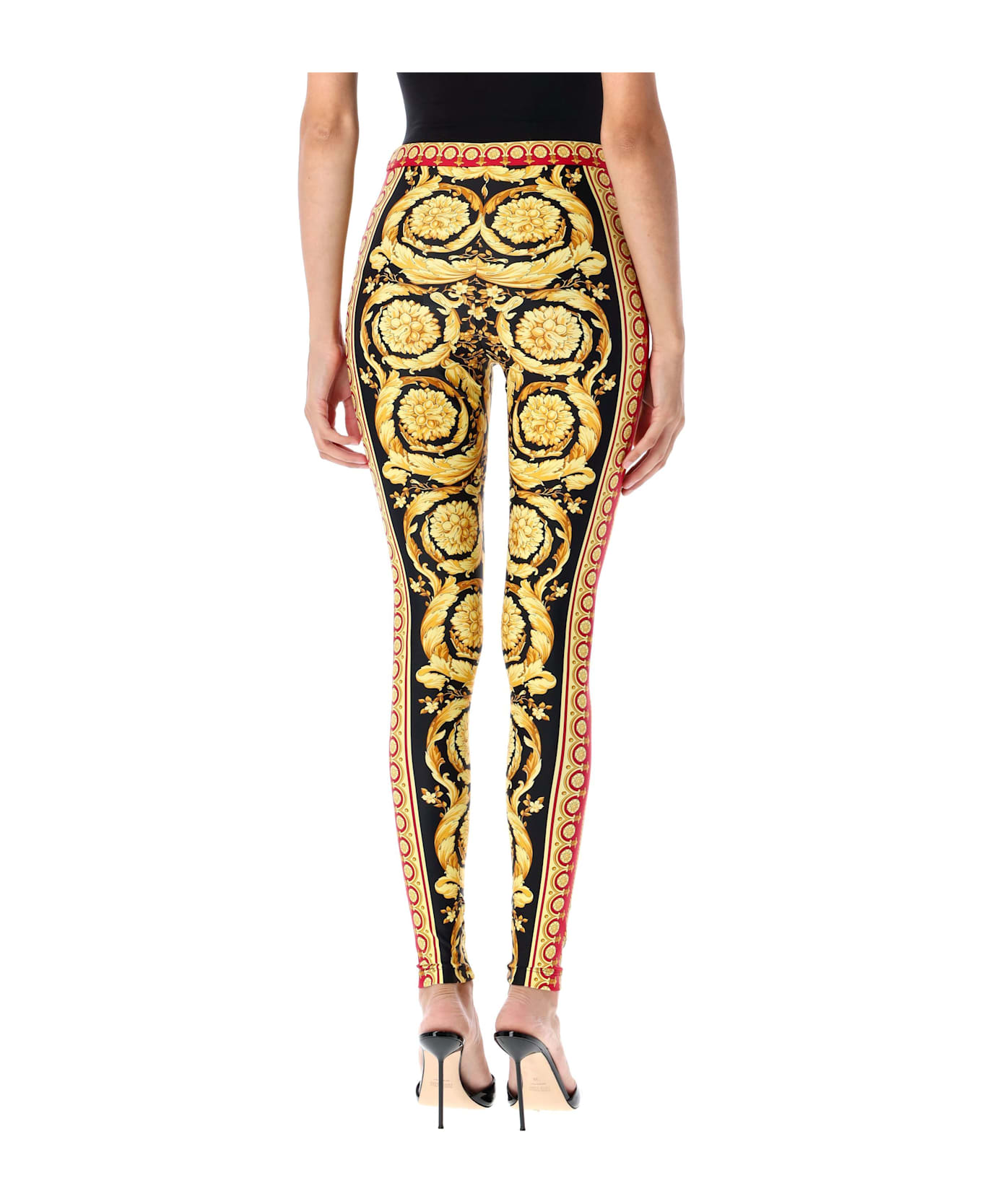 Versace Barocco Leggings - PARADE BAROCCO RED