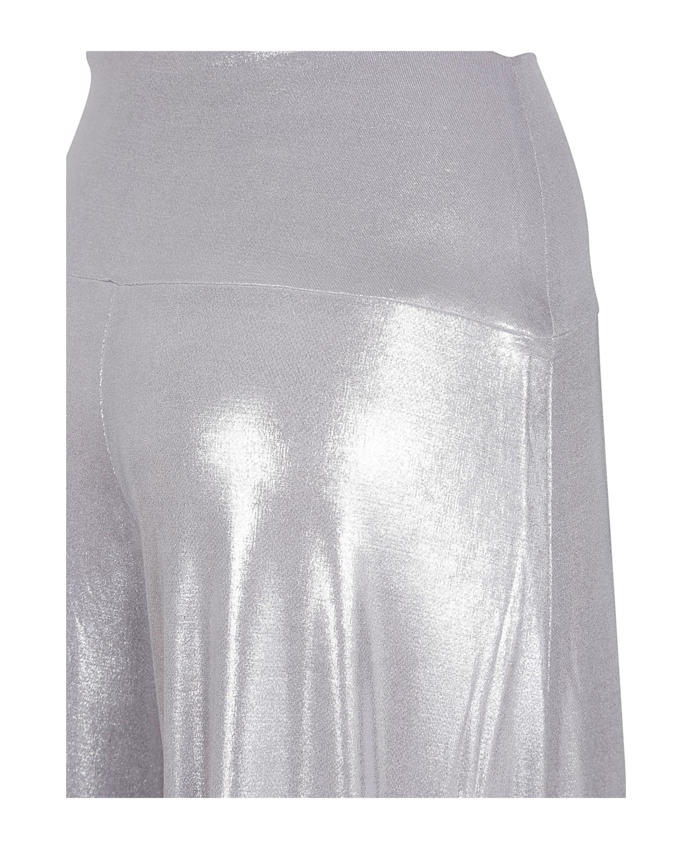 Norma Kamali Trousers Silver - Silver