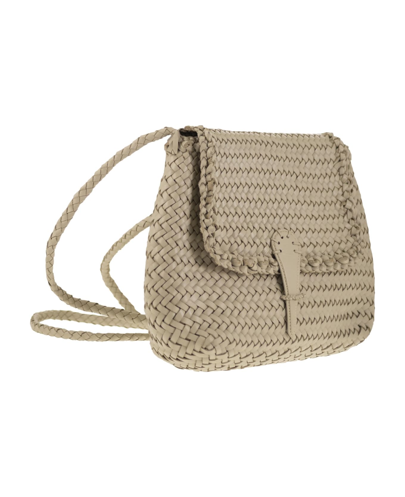 Dragon Diffusion Medium City Bag - Woven Leather Bag - Pearl