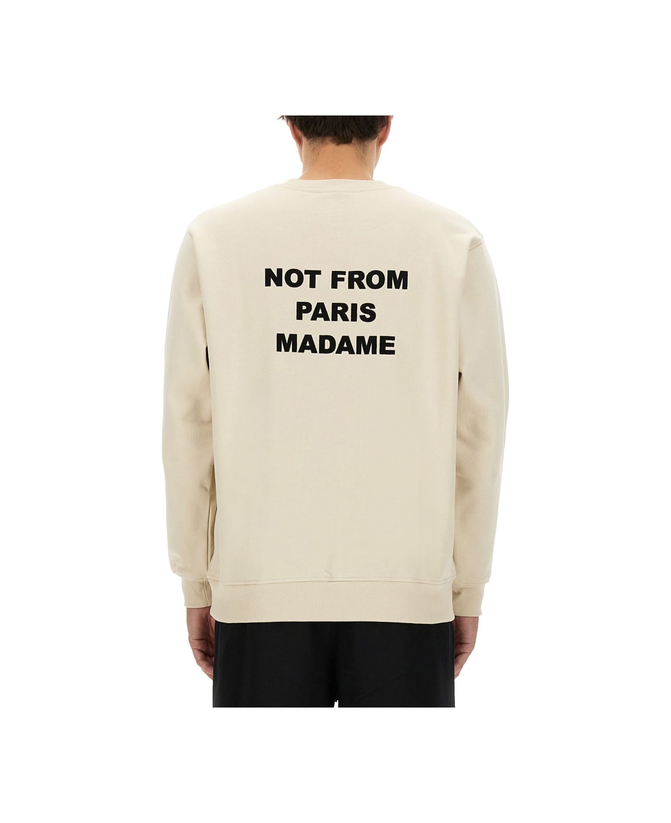 Drôle de Monsieur "slogan" Sweatshirt - IVORY