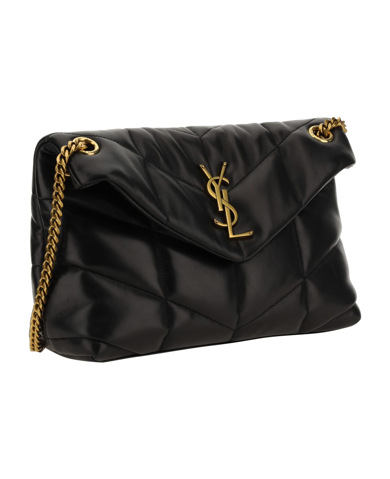Saint Laurent Loulou Shoulder Bag - BLACK