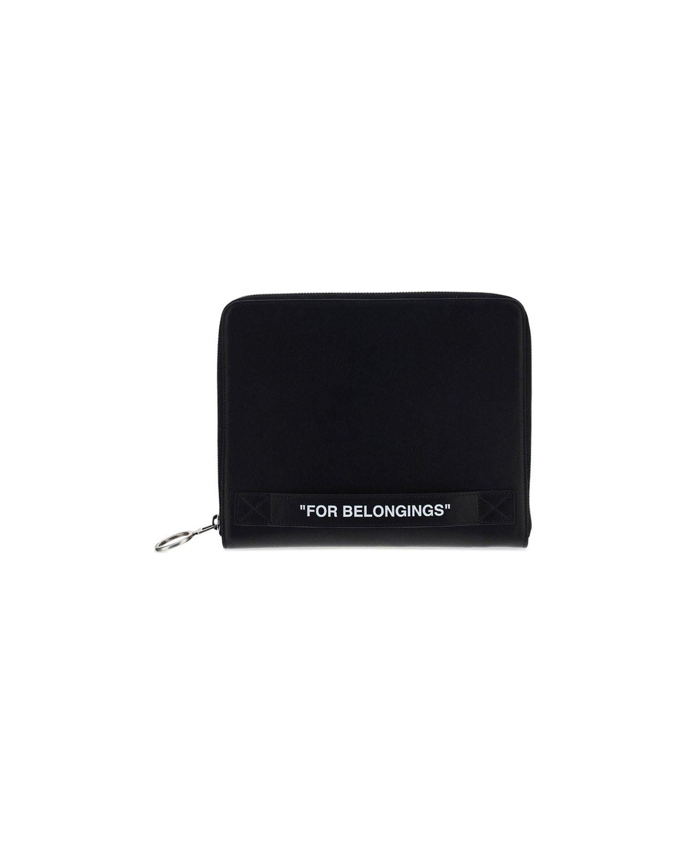 Off-White Quote Printed Zip-up Wallet - Non definito