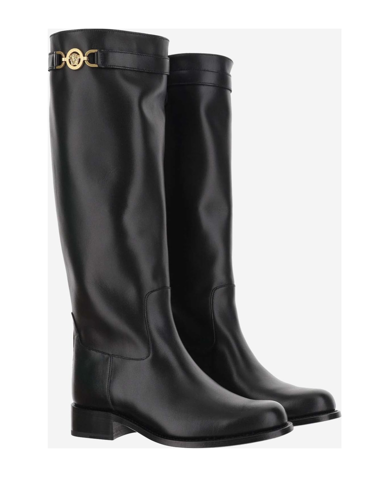 Versace Boot T.25 Calf Leather - Black