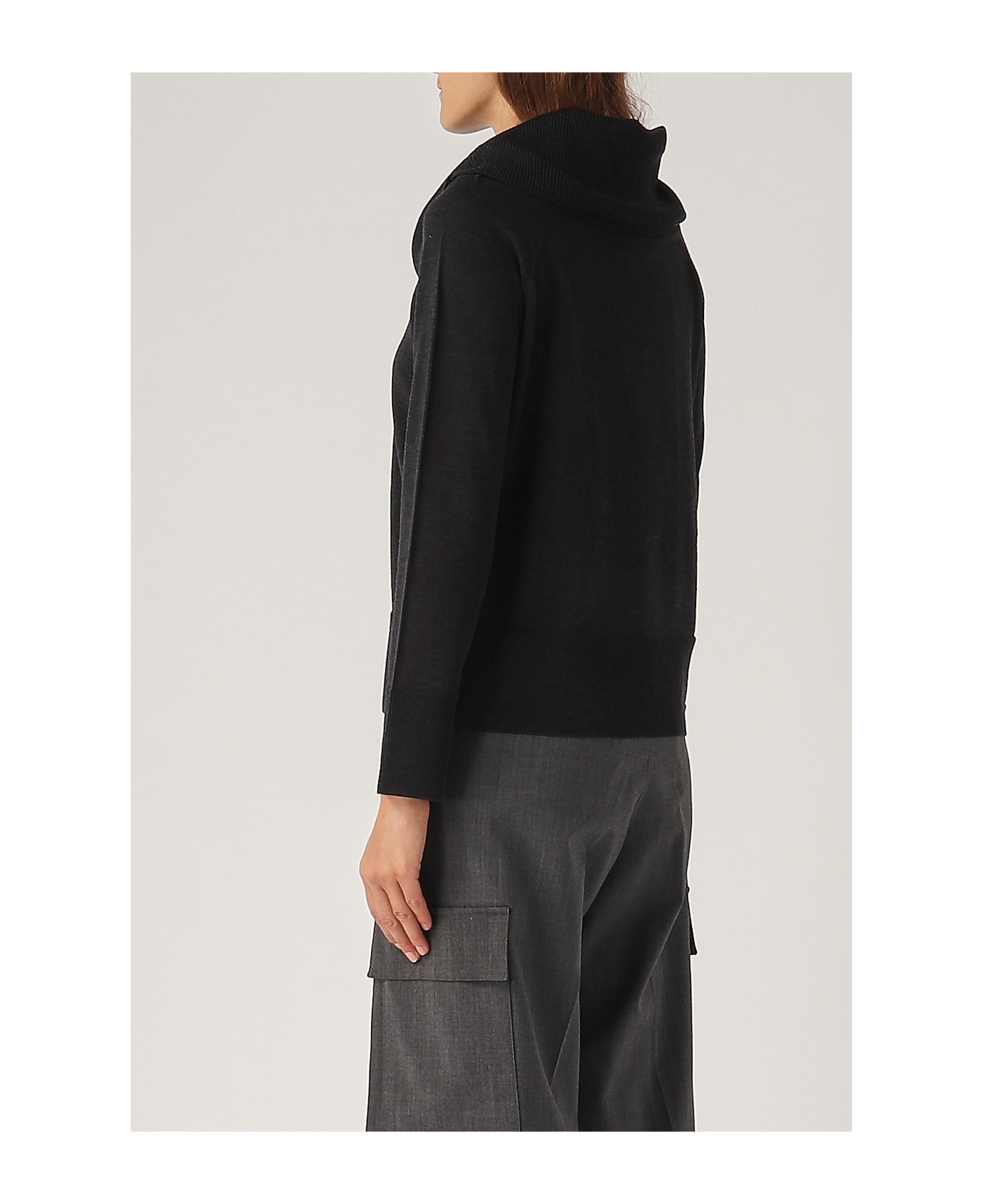 Max Mara Rivetto Sweater - ANTRACITE