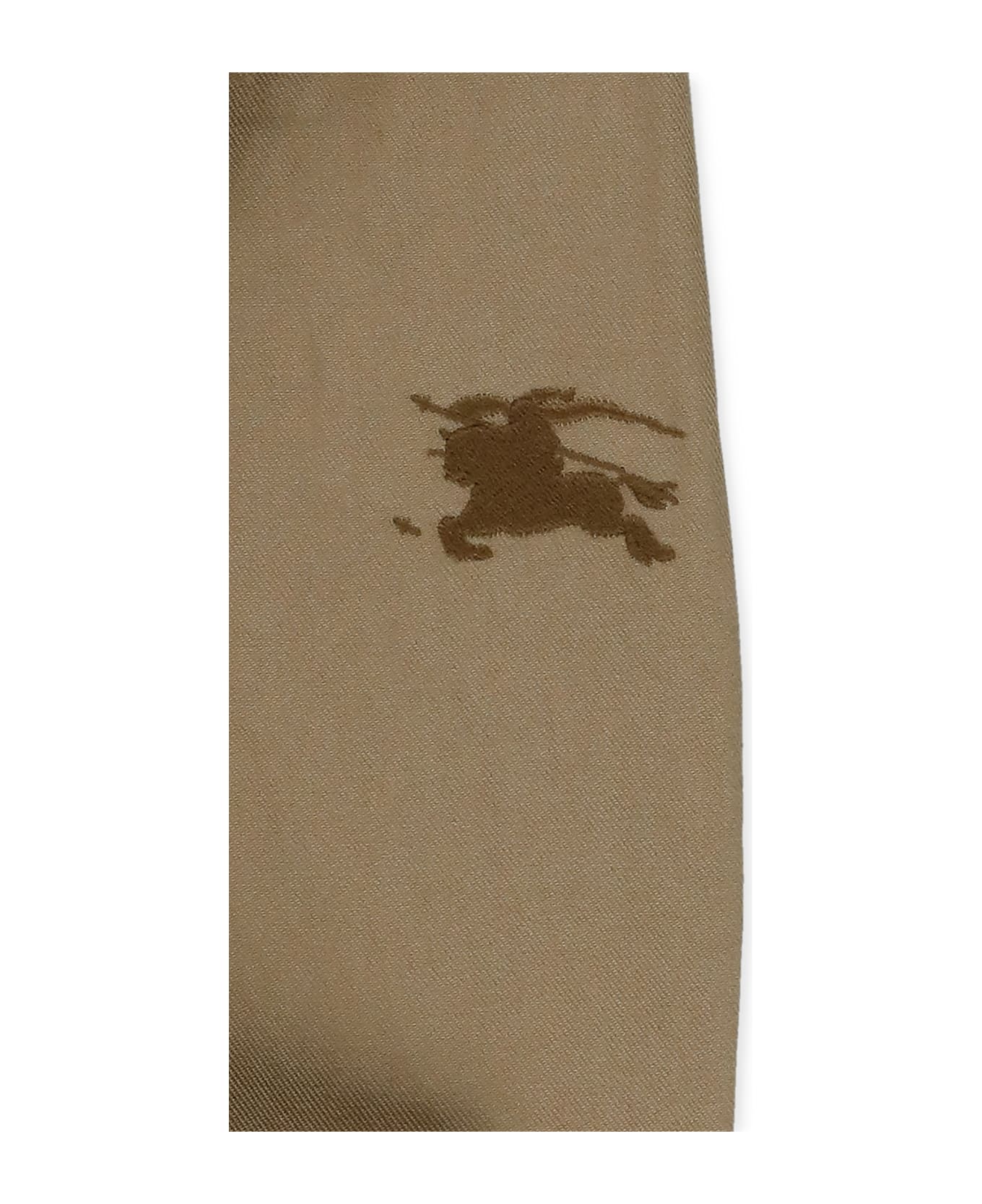 Burberry Cotton Blend Pants - Beige