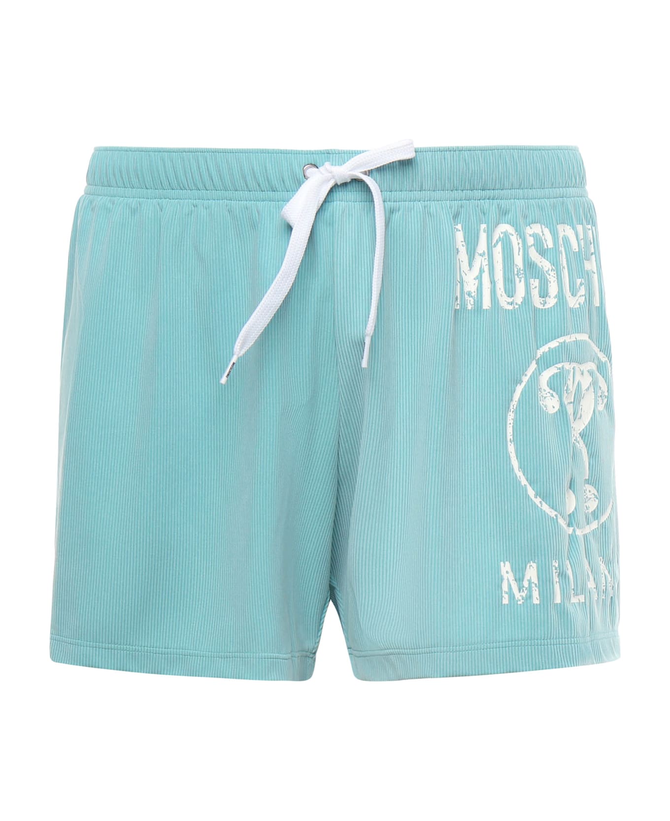 Moschino Double Question Swim Boxer - Blue