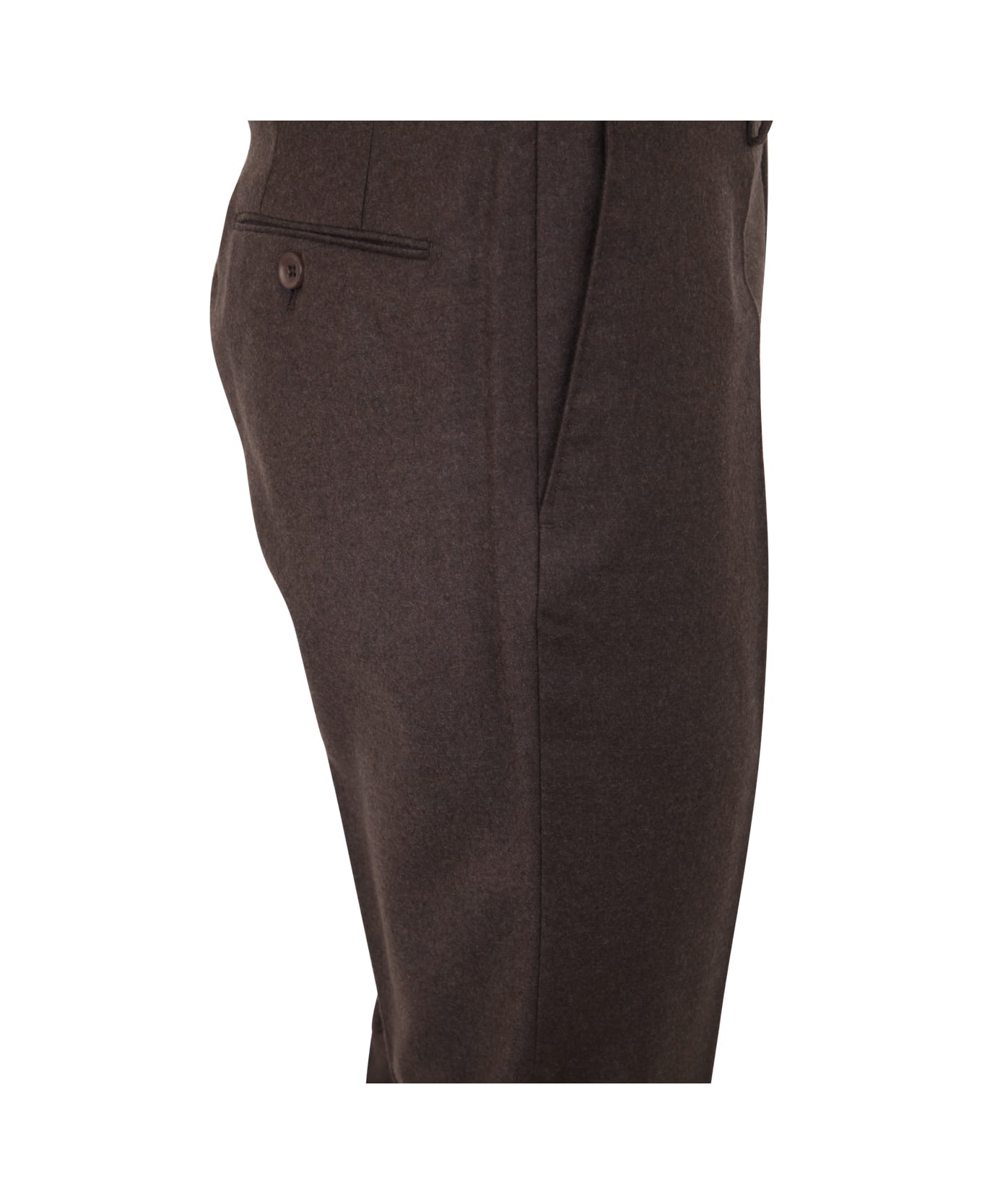 Incotex Flannel Classic Trousers - Chestnut