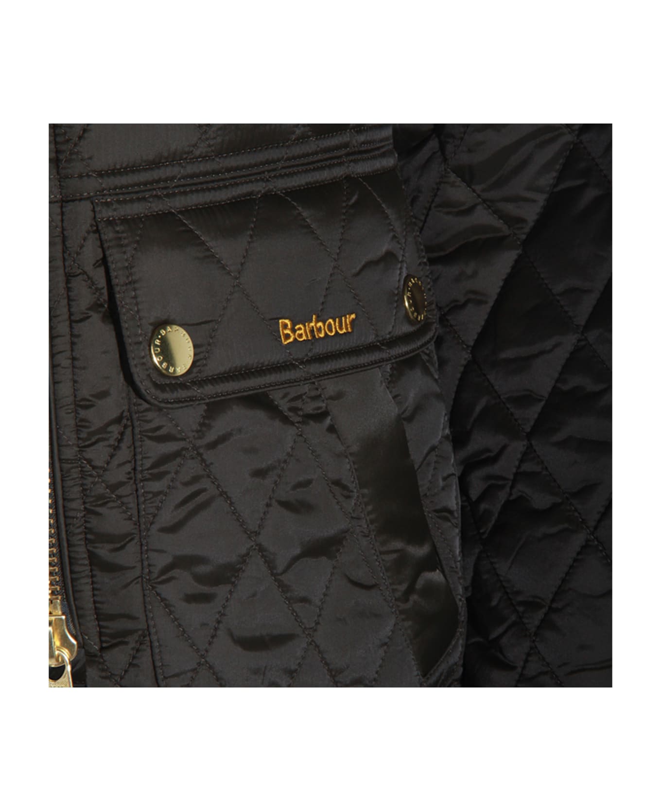 Barbour Dark Green Down Jacket - SAGE
