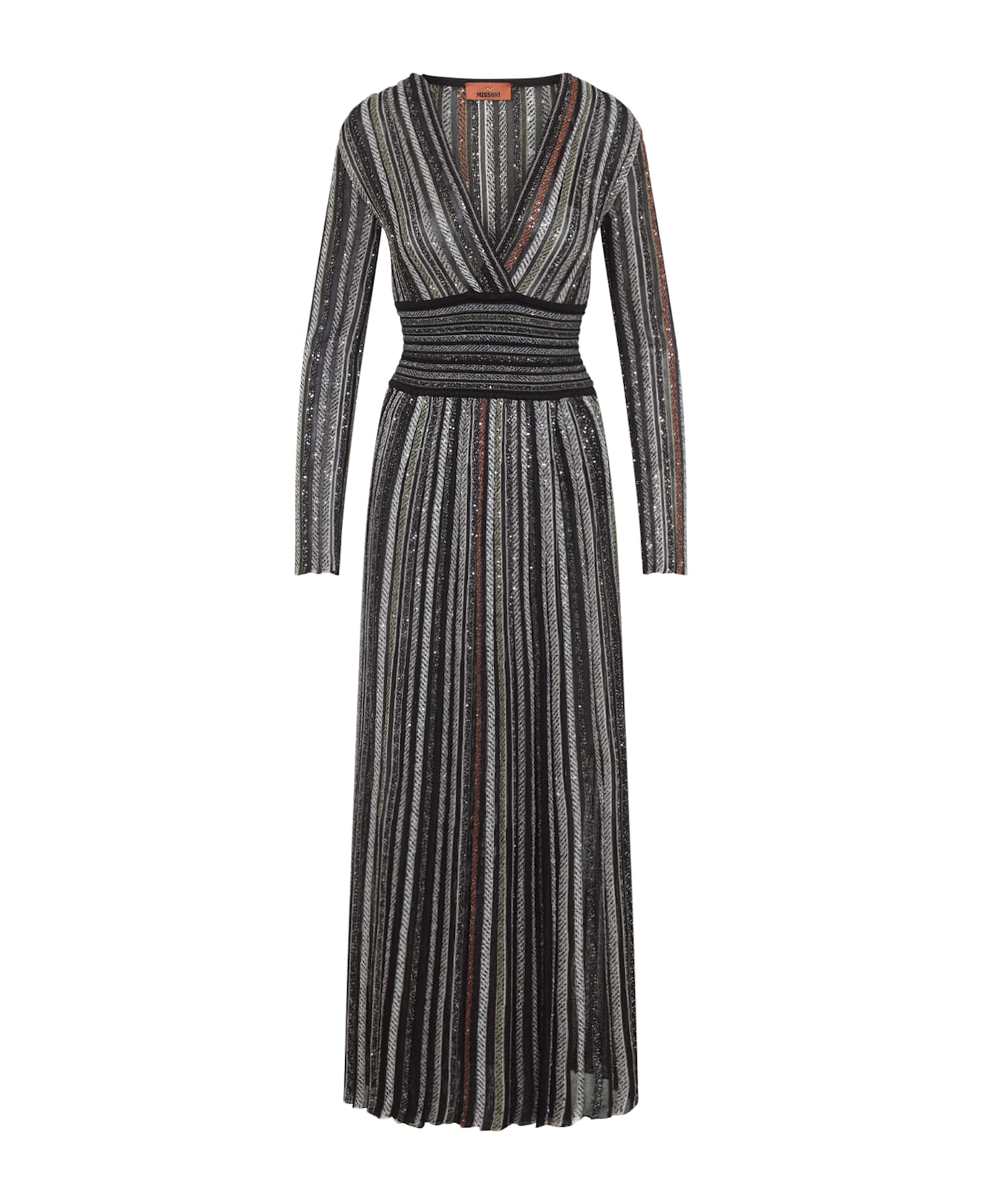 Missoni Long Dress - Multi Beige Brown