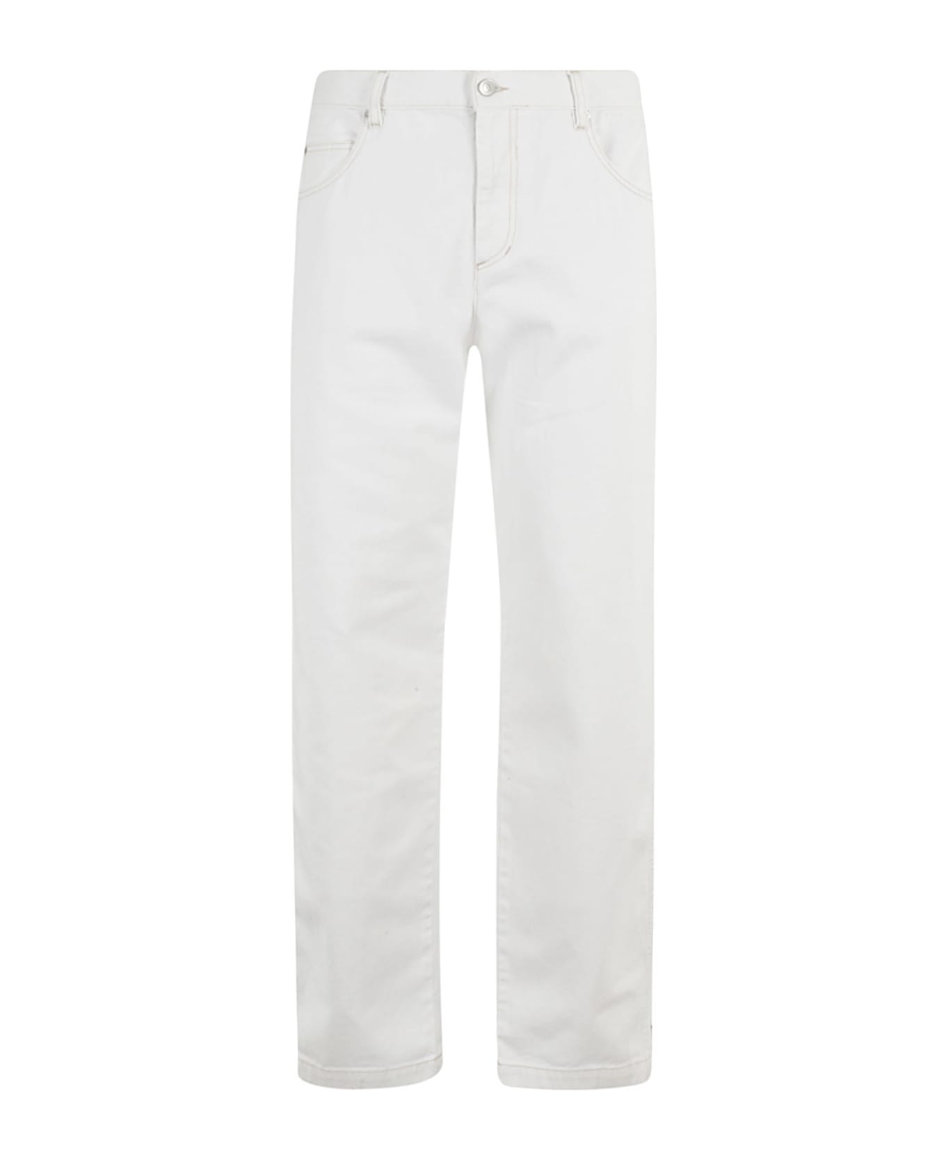 Isabel Marant Straight Leg Jeans - Wh White