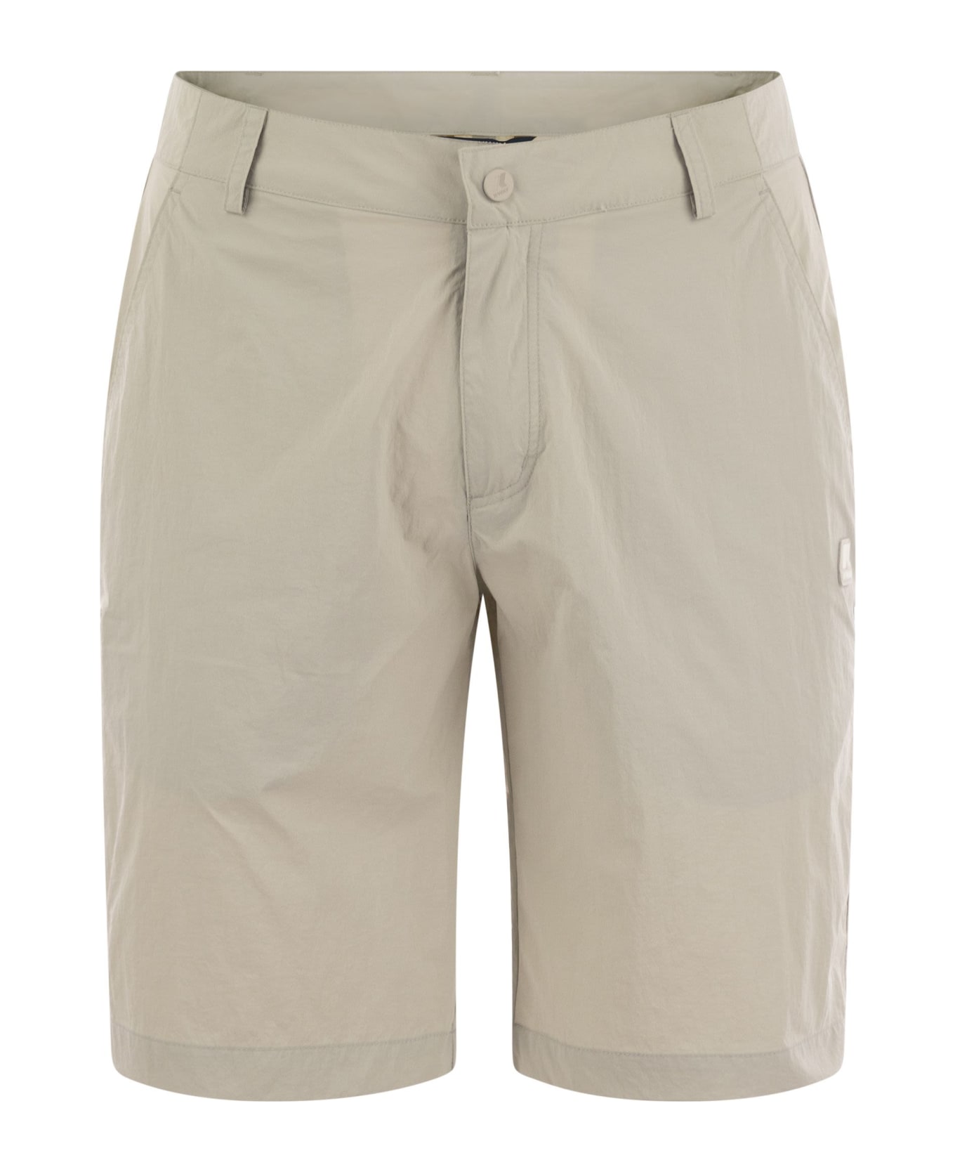 K-Way Doret - Bermuda Shorts In Technical Fabric - Beige