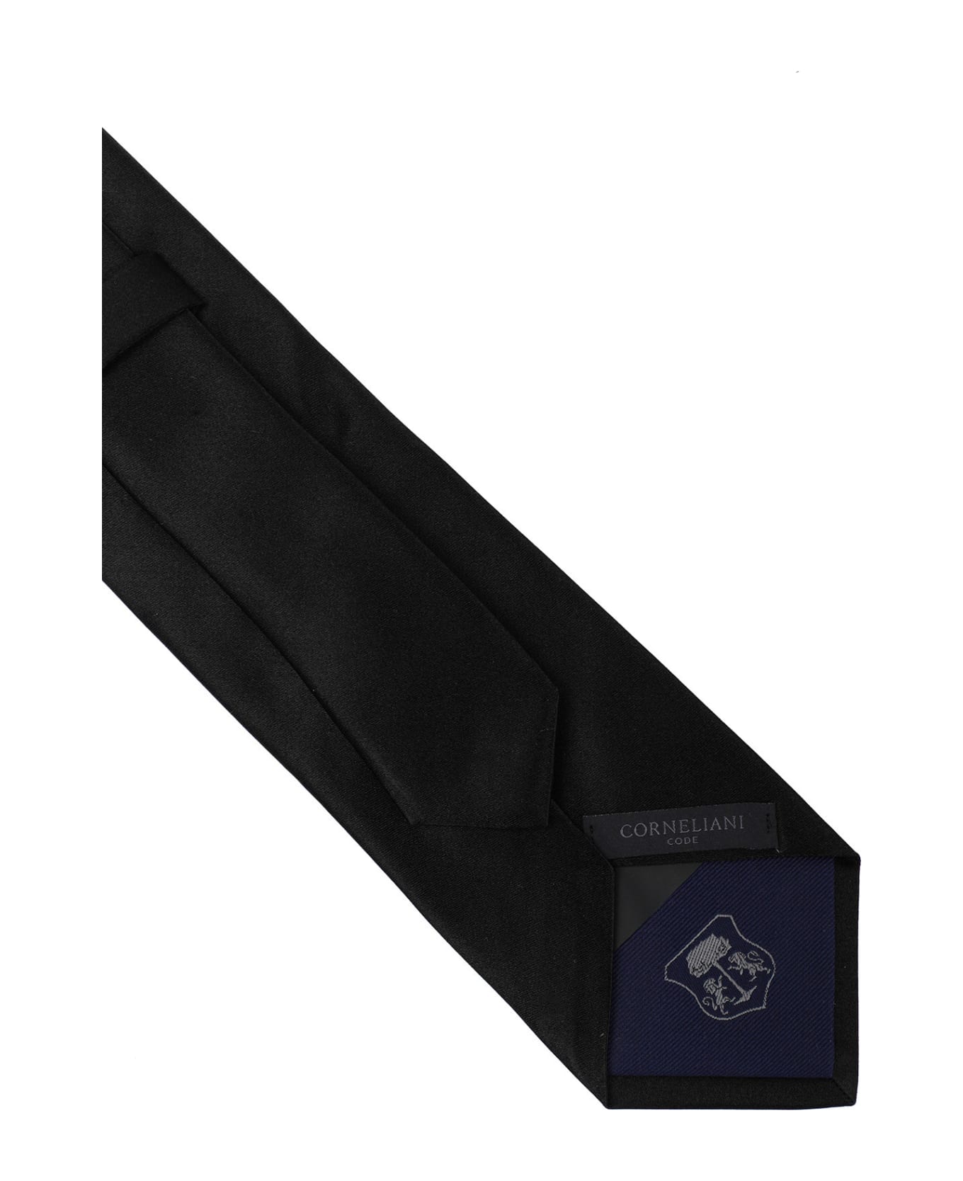 Corneliani Black Silk Tie Corneliani - BLACK