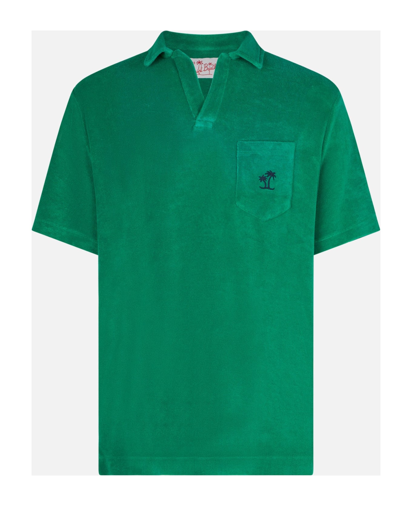 MC2 Saint Barth Man Green Terry Polo