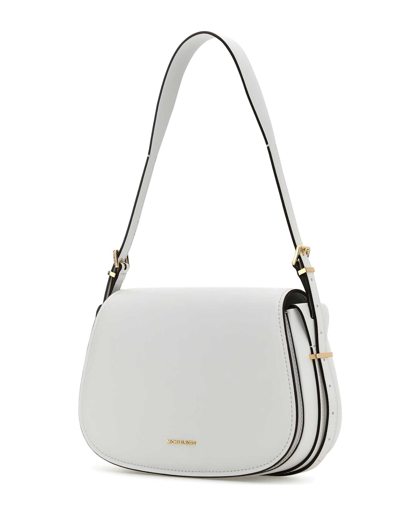 【送料&関税込】Michael Kors White Leather Moore Shoulder Ba Michael Kors White Leather Moore Shoulder Bag | italist