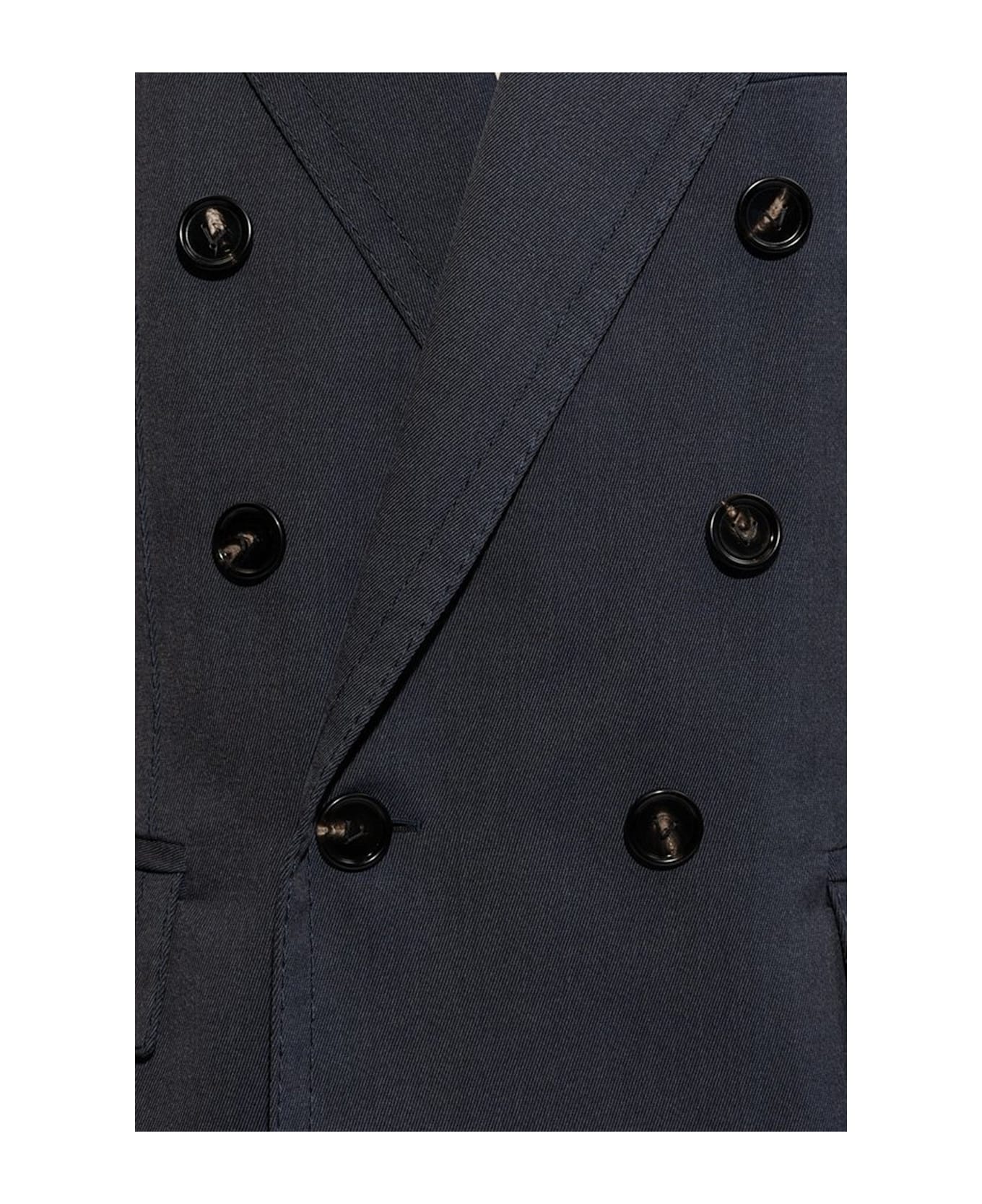 Bottega Veneta Wool Twill Blazer - Blue