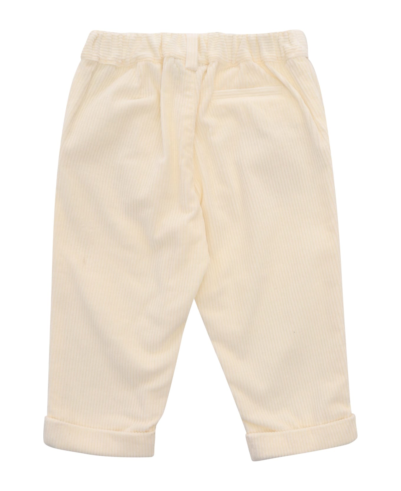 Fendi Corduroy Trousers - WHITE