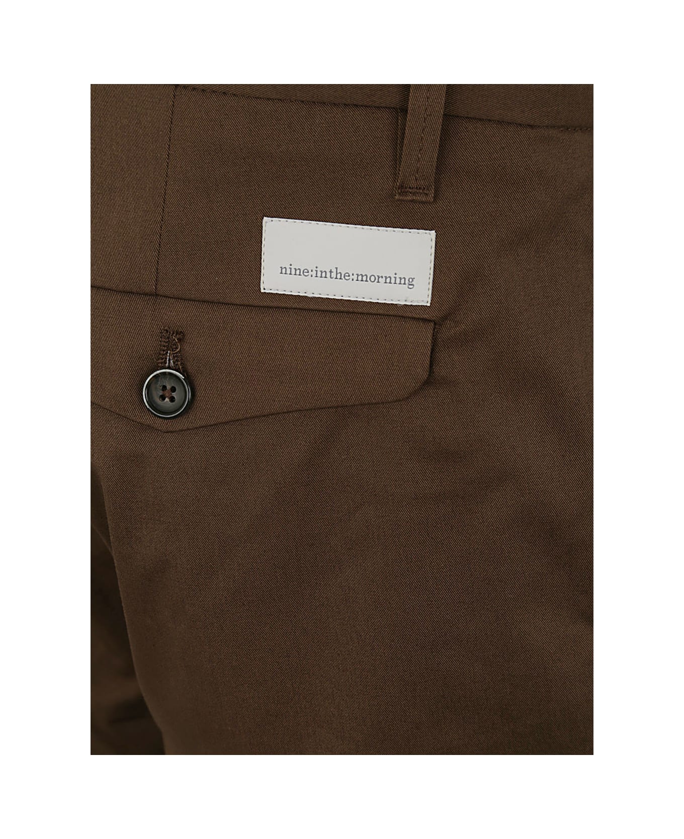 Nine in the Morning Easy Chino Slim Trouser - Coffee