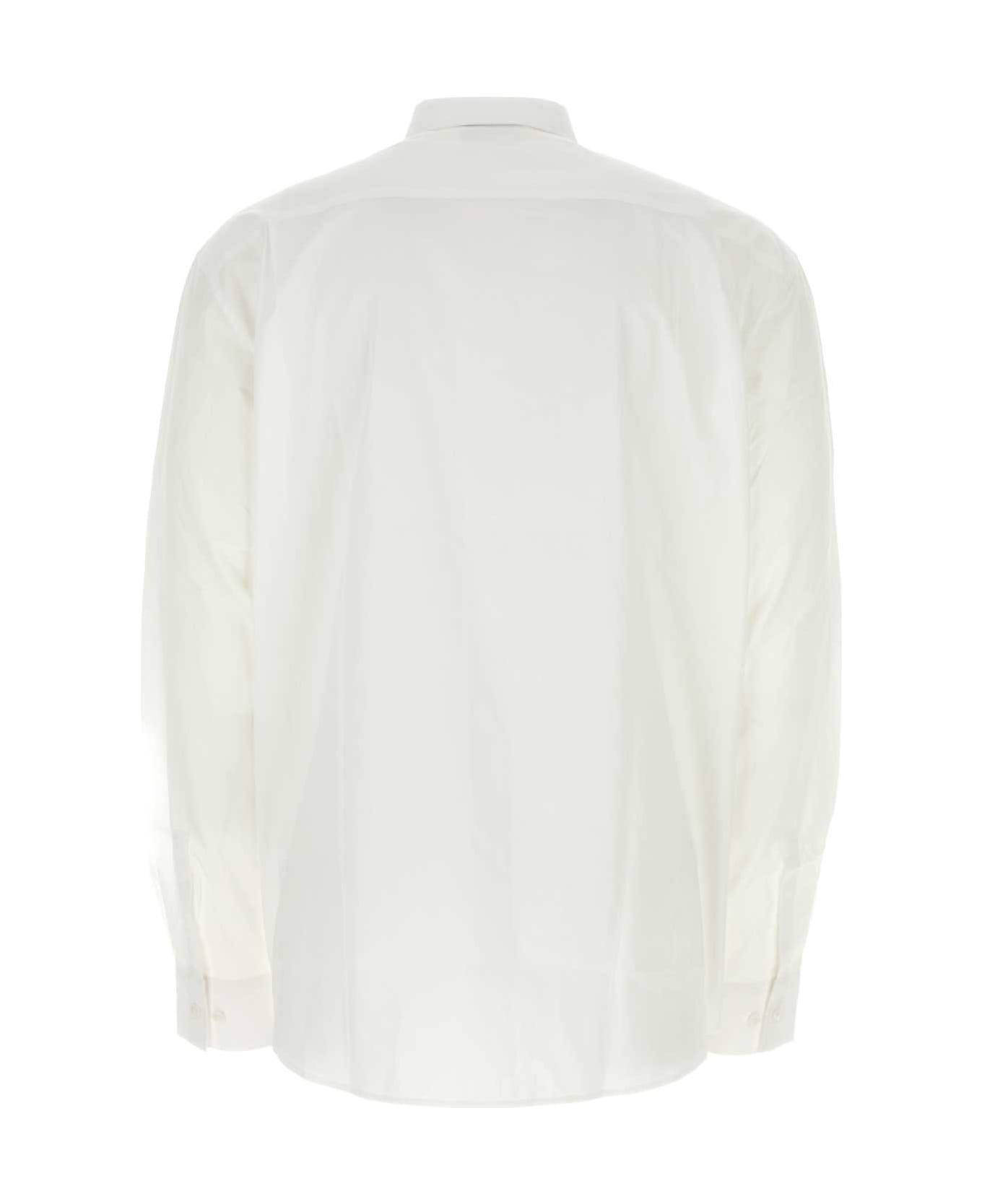 VTMNTS White Poplin Shirt - WHITE / RED シャツ