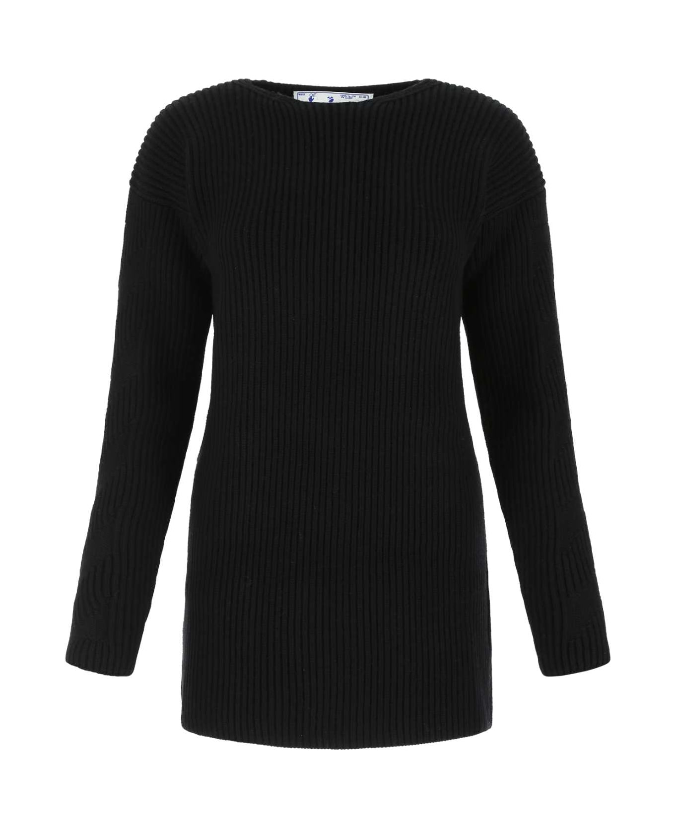 Off-White Black Wool Sweater - 1000 ニットウェア
