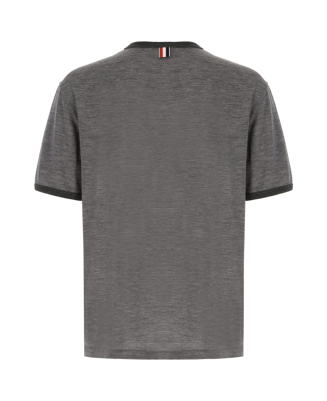 Thom Browne Dark Grey Stretch Wool T-shirt - MEDGREY