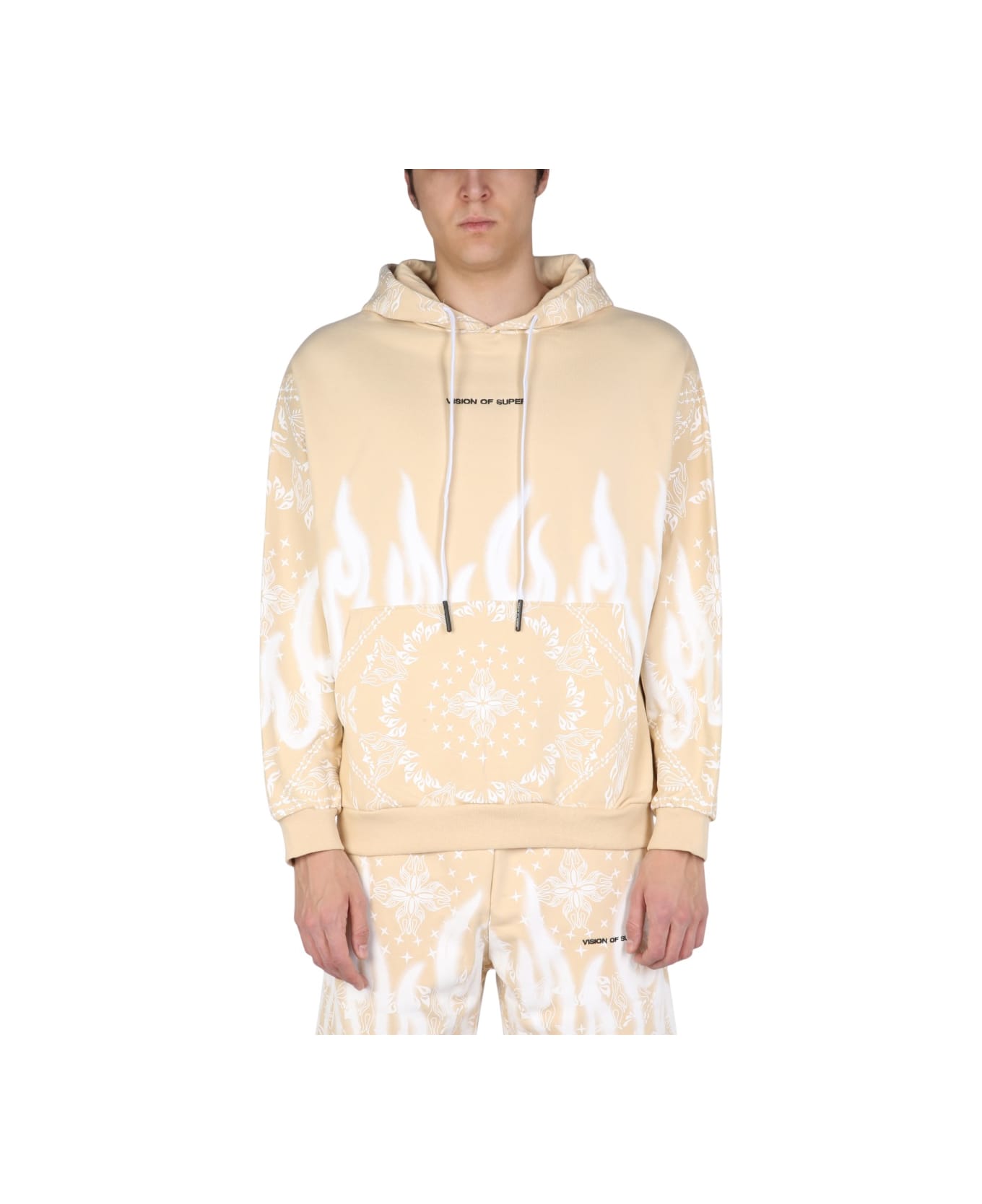 Vision of Super Sweatshirt With Paisley Pattern - BEIGE