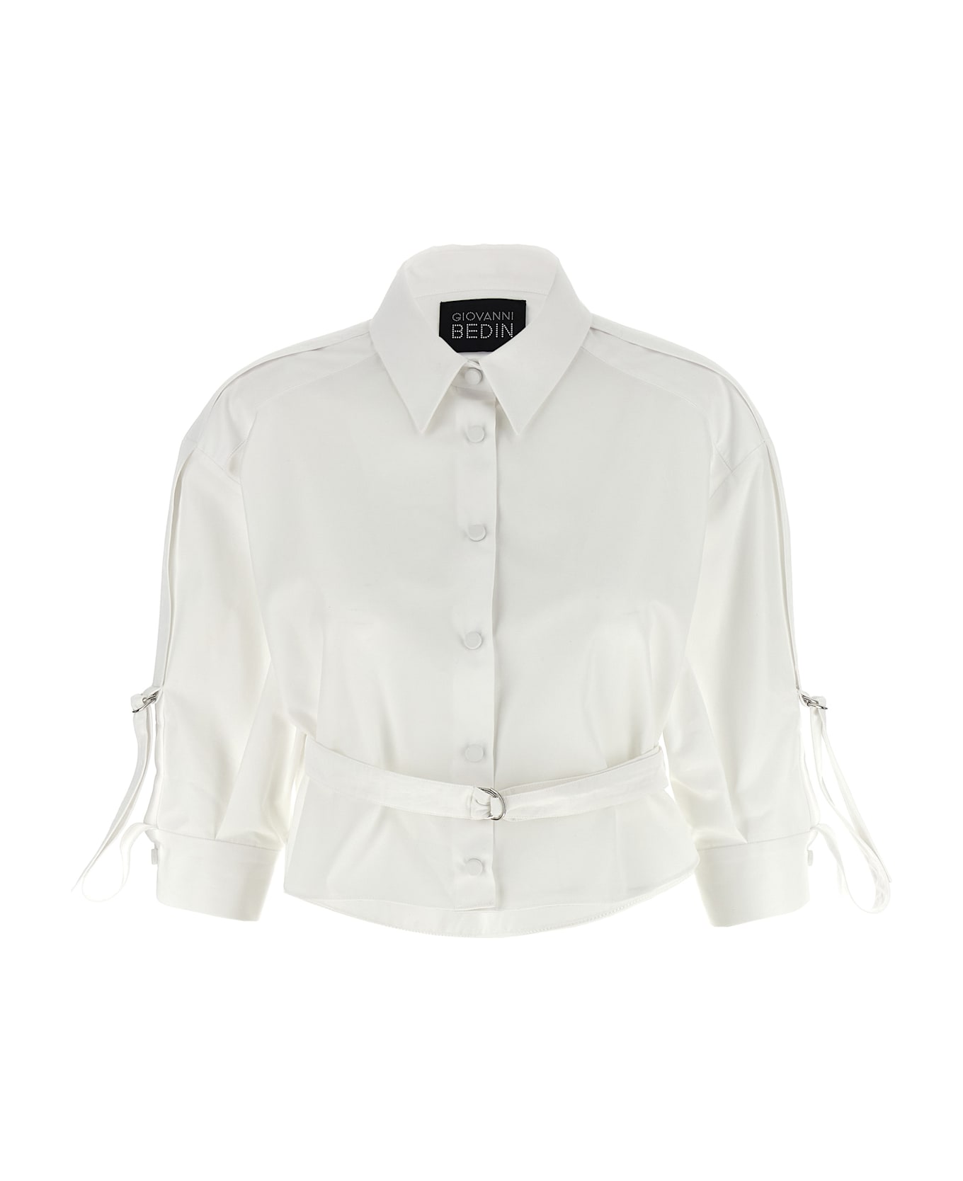Giovanni Bedin Cropped Shirt - White