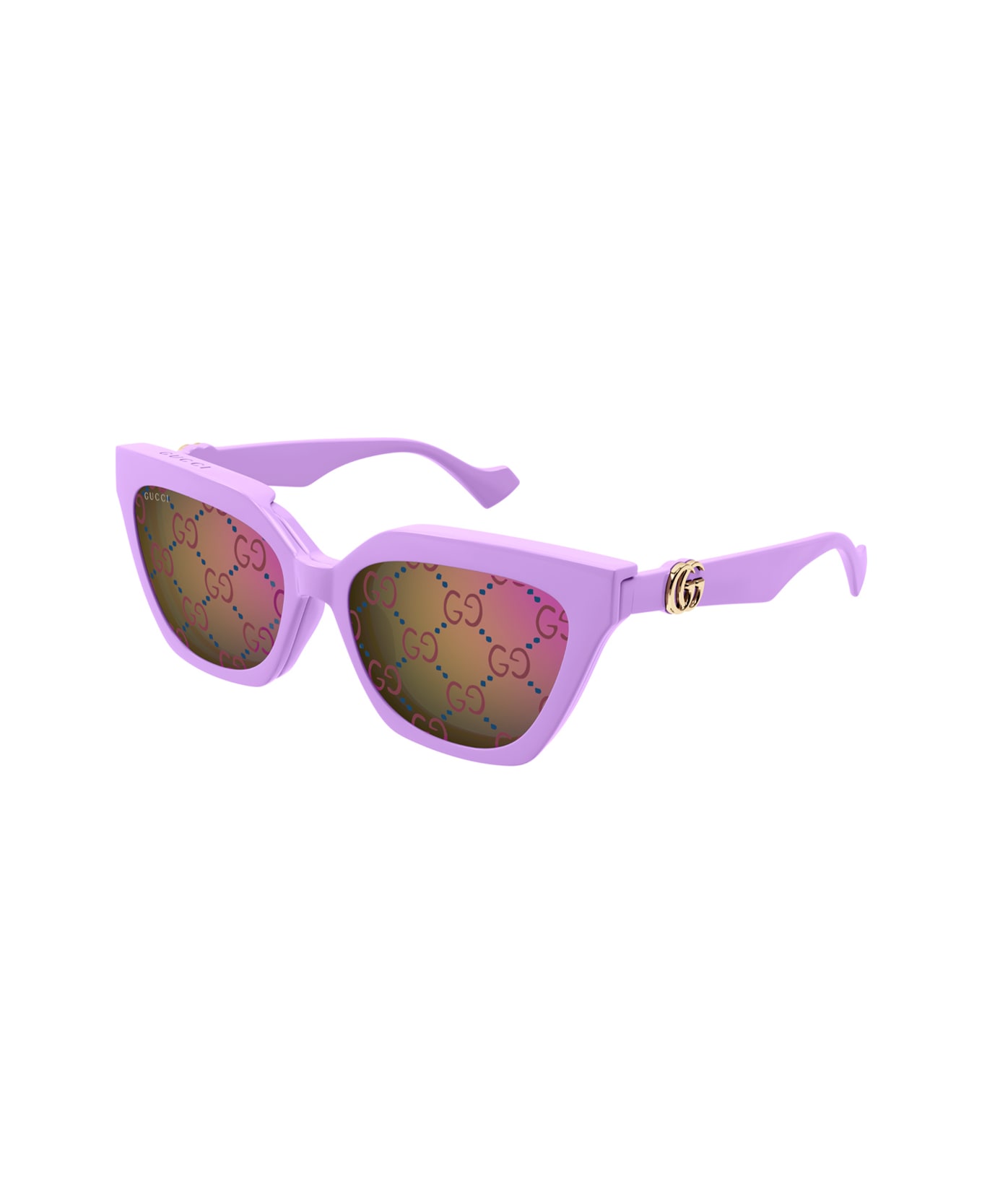 Gucci Eyewear Gucci Gg1542s Linea Gg Logo 002 Violet Trasparent Sunglasses - Viola