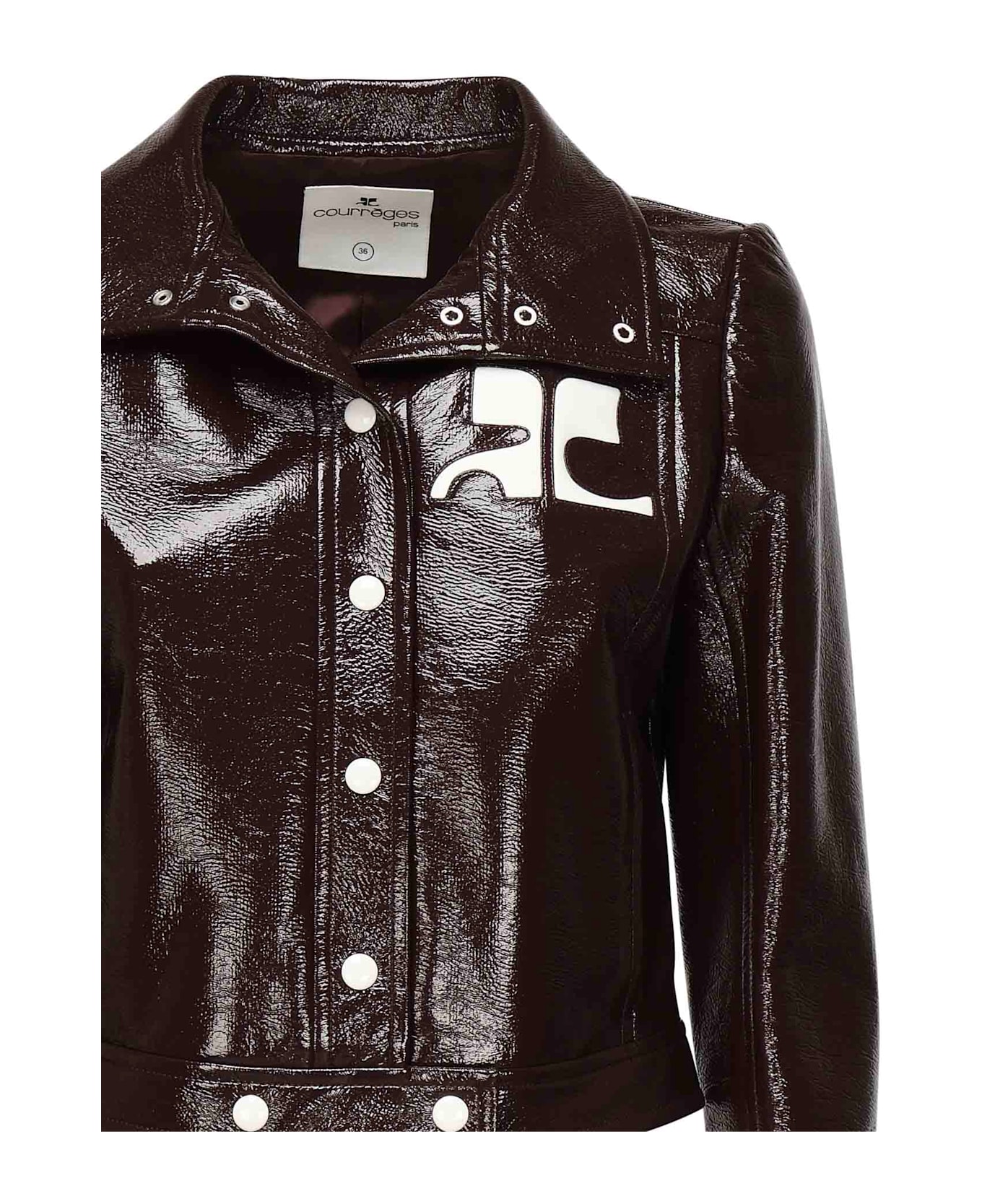 Courrèges Reedition Vinyl Jacket - Purple